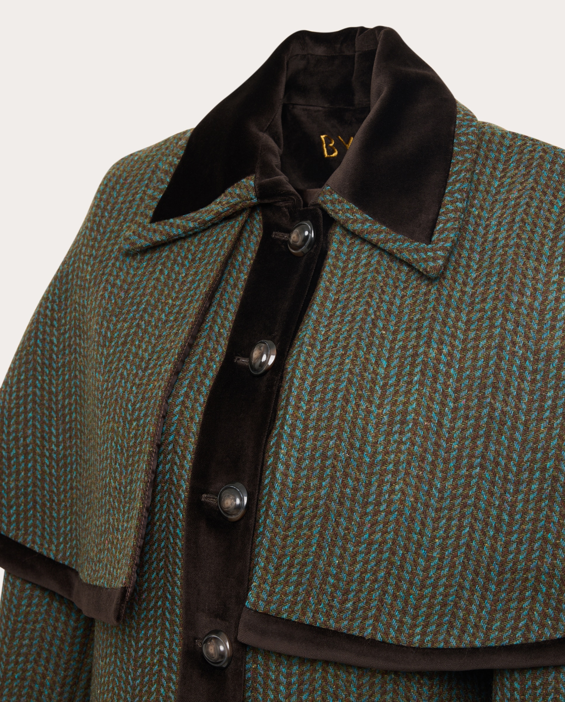Imagen 3 de Chaqueta capa Chelsea de lana - Verde Verde