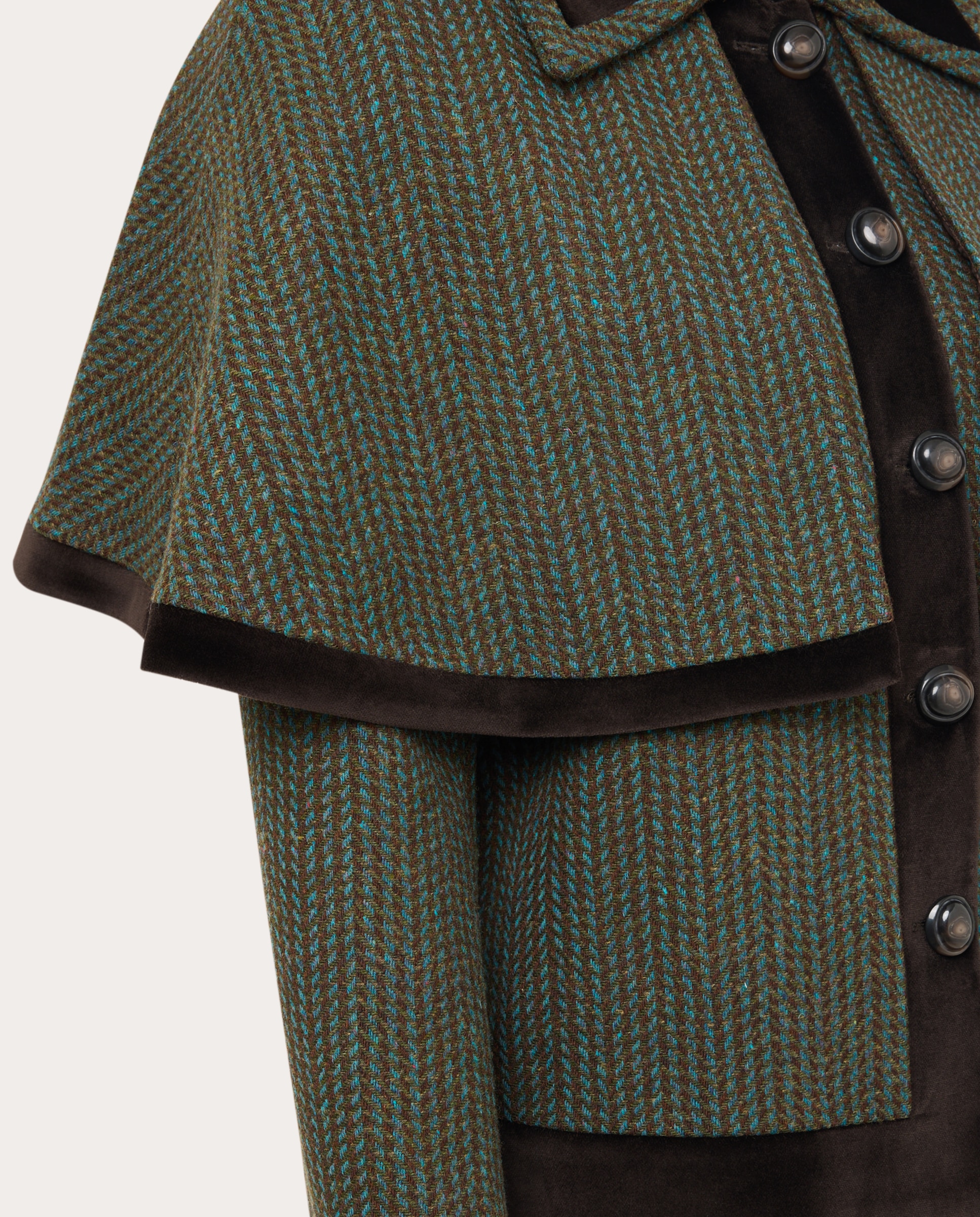 Imagen 4 de Chaqueta capa Chelsea de lana - Verde Verde