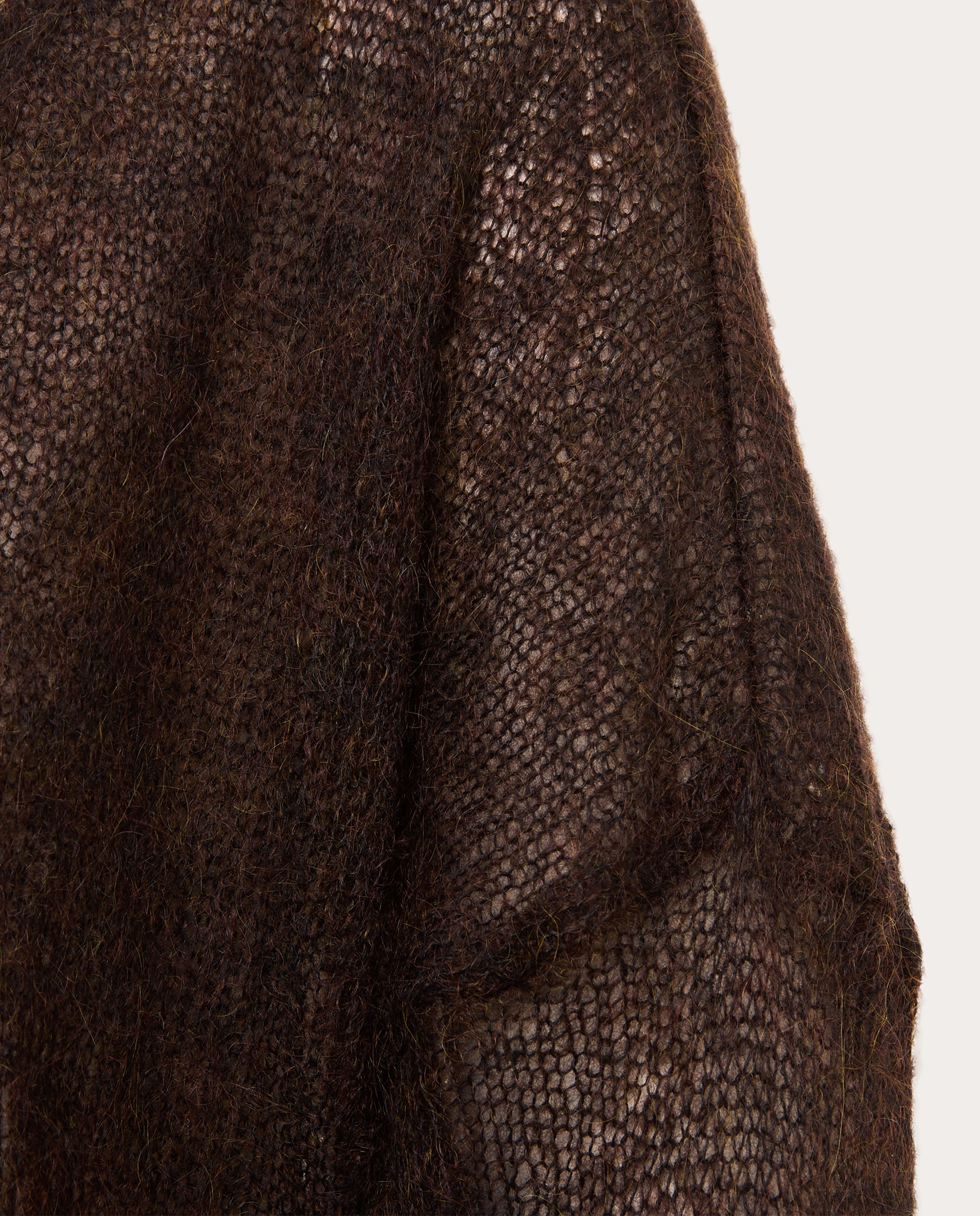 Jersey Maya de mohair con diseño abierto - Marrón Marrón-4