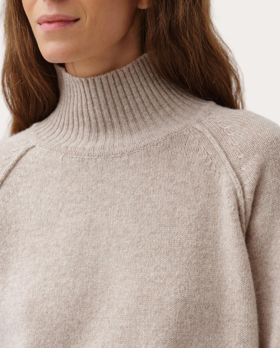 Camisola de Malha Paliamo de Lã Merino Cru-3