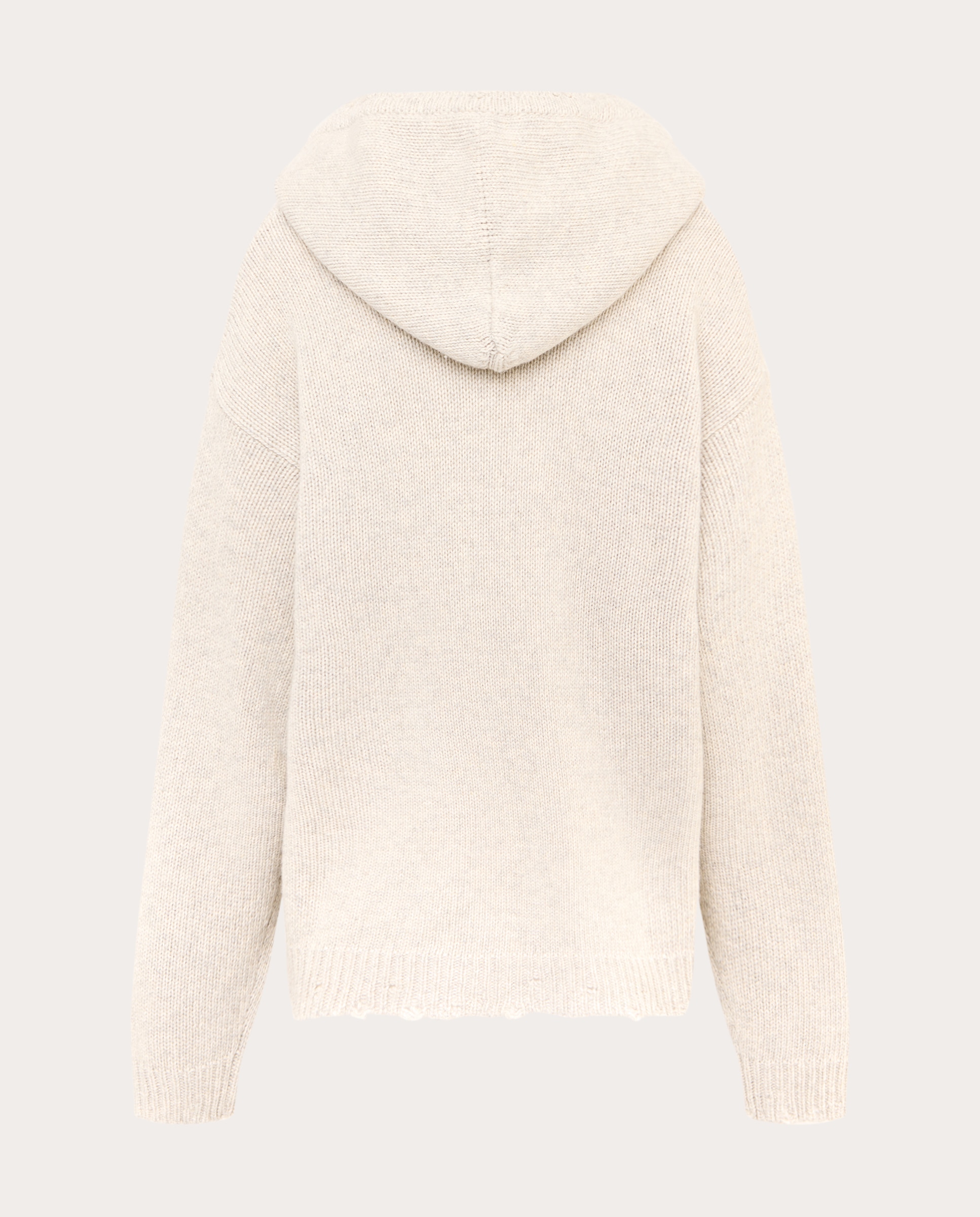Jersey Willy con capucha de lana y cachemir - Beige Beige-2