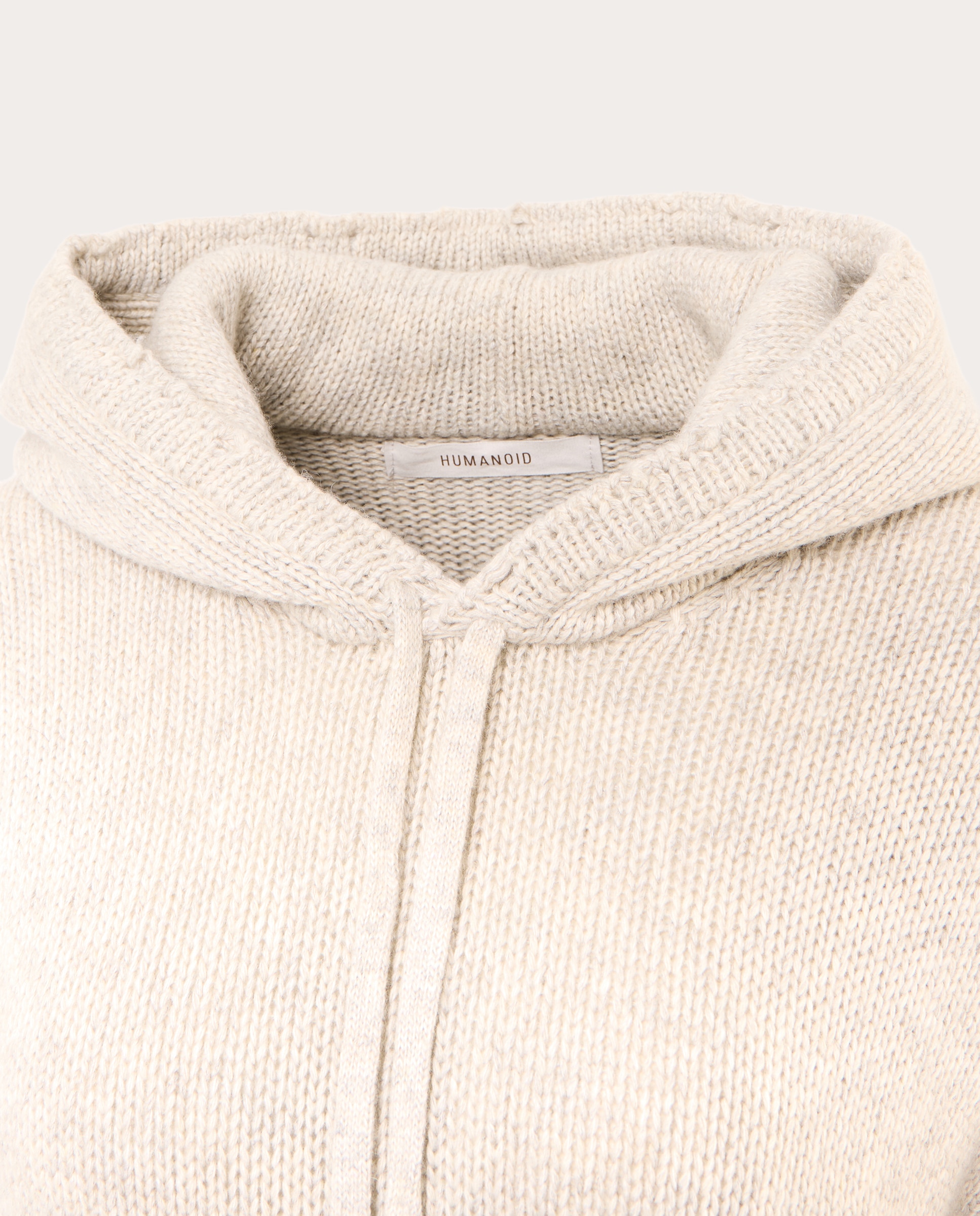 Jersey Willy con capucha de lana y cachemir - Beige Beige-3