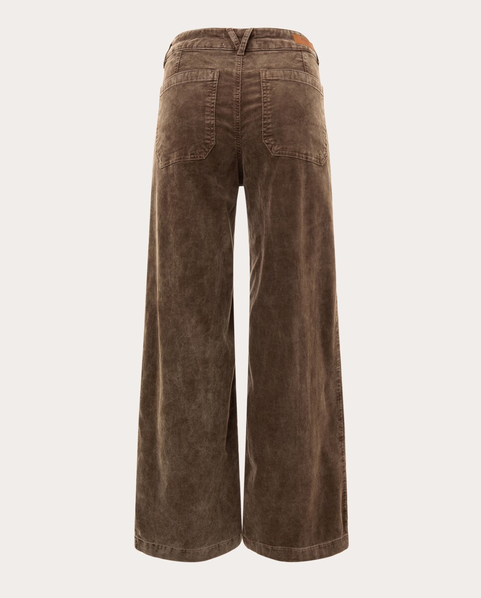 Pantalón vaquero recto Lucia Marrón-2