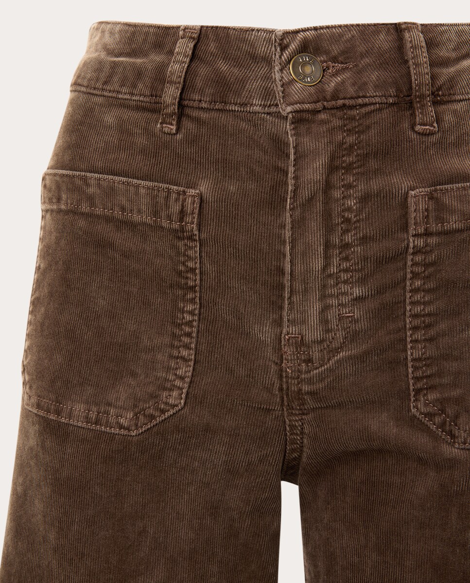 Pantalón vaquero recto Lucia Marrón-3