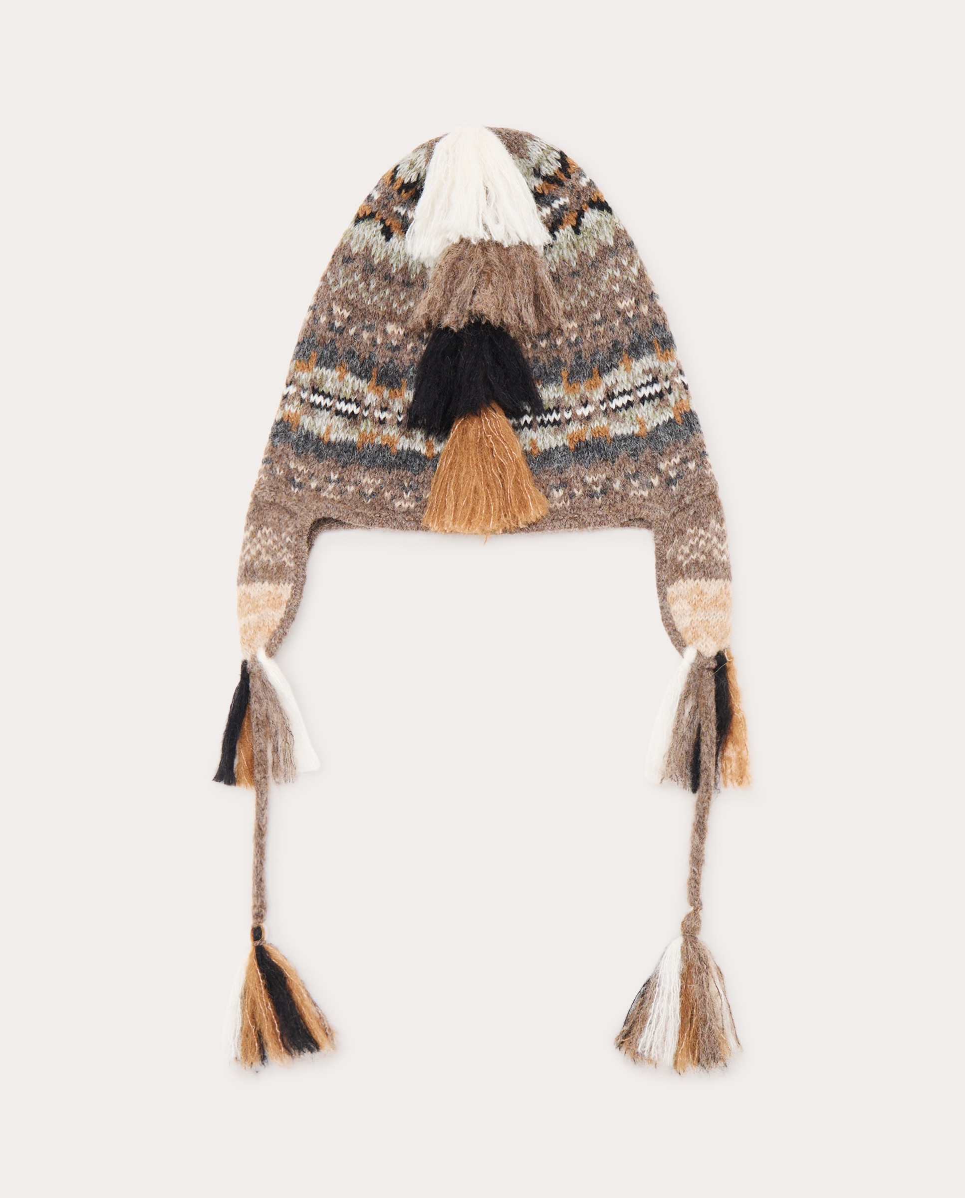 Gorro andino con pompones 2
