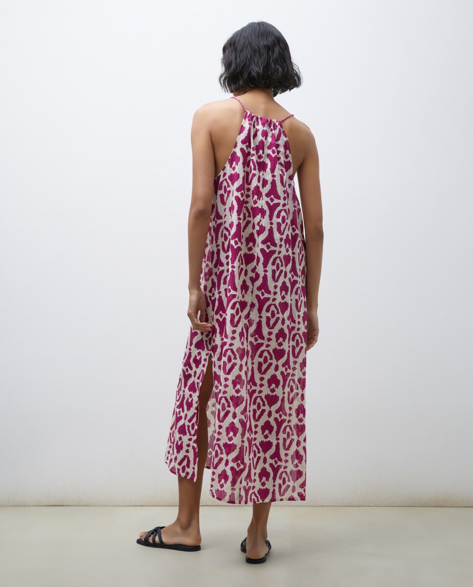 Vestido de Praia com Animal Print Buganvília-3