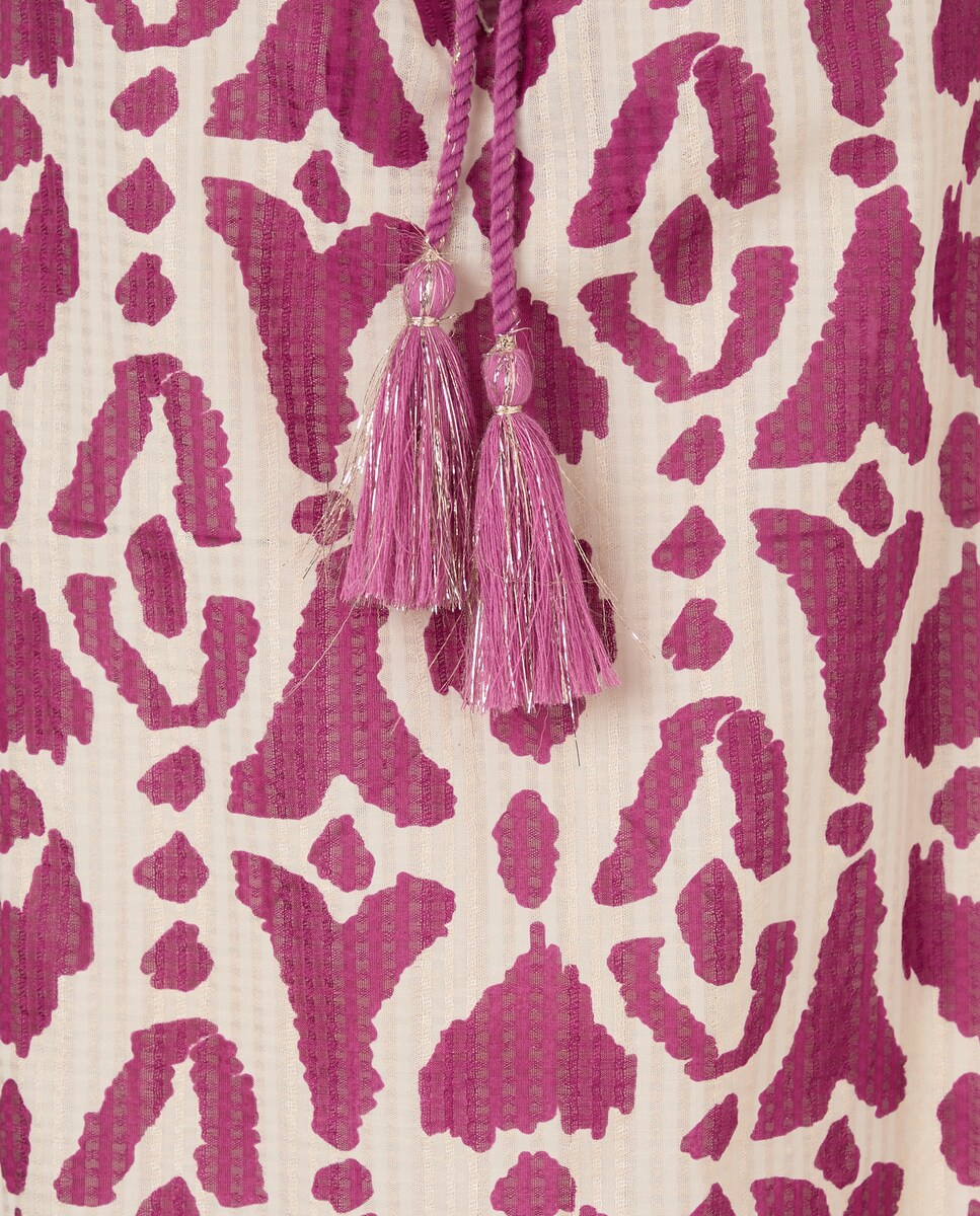 Vestido de Praia com Animal Print Buganvília-5