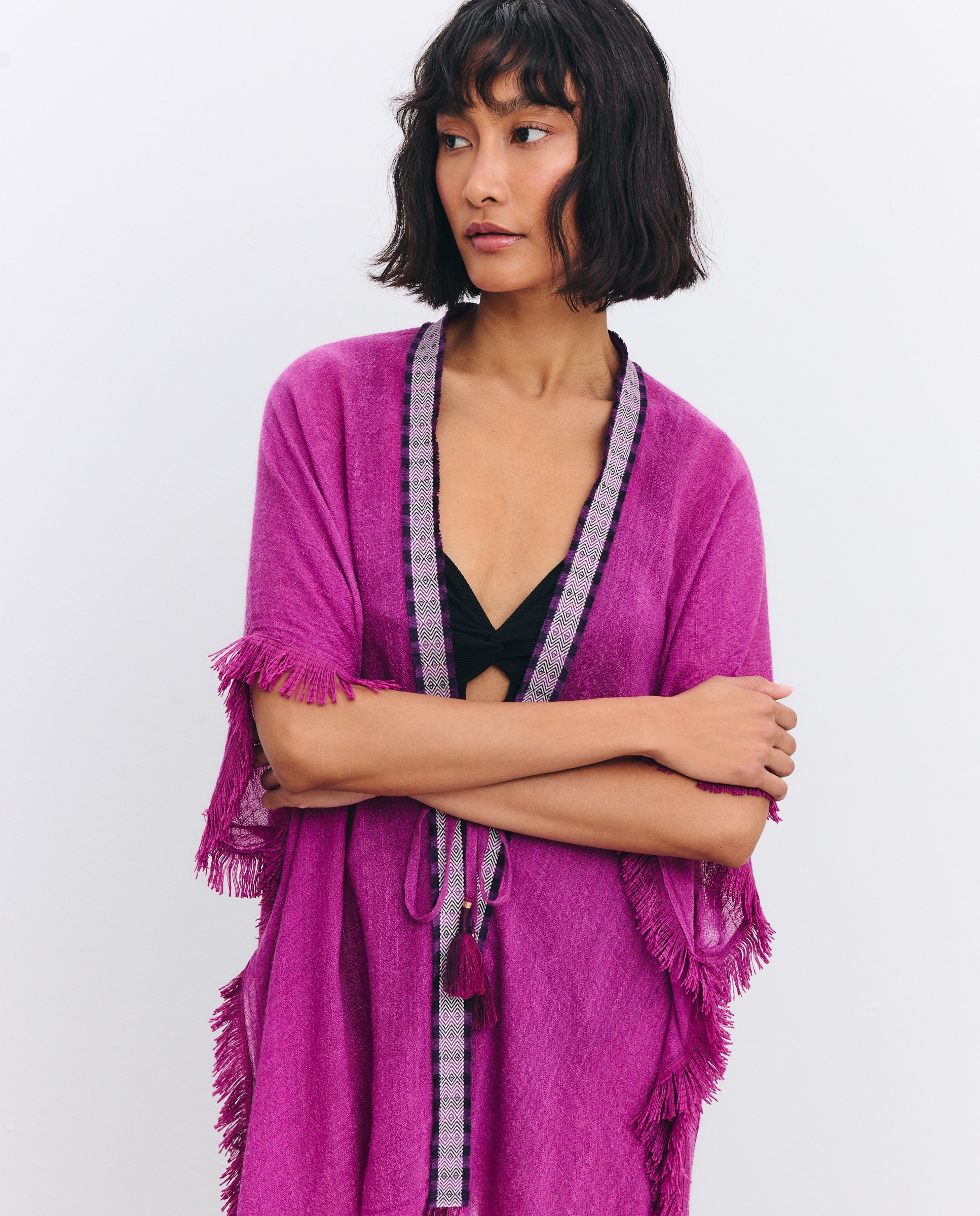 Kaftan Básico com Detalhe de Fita Buganvília-2