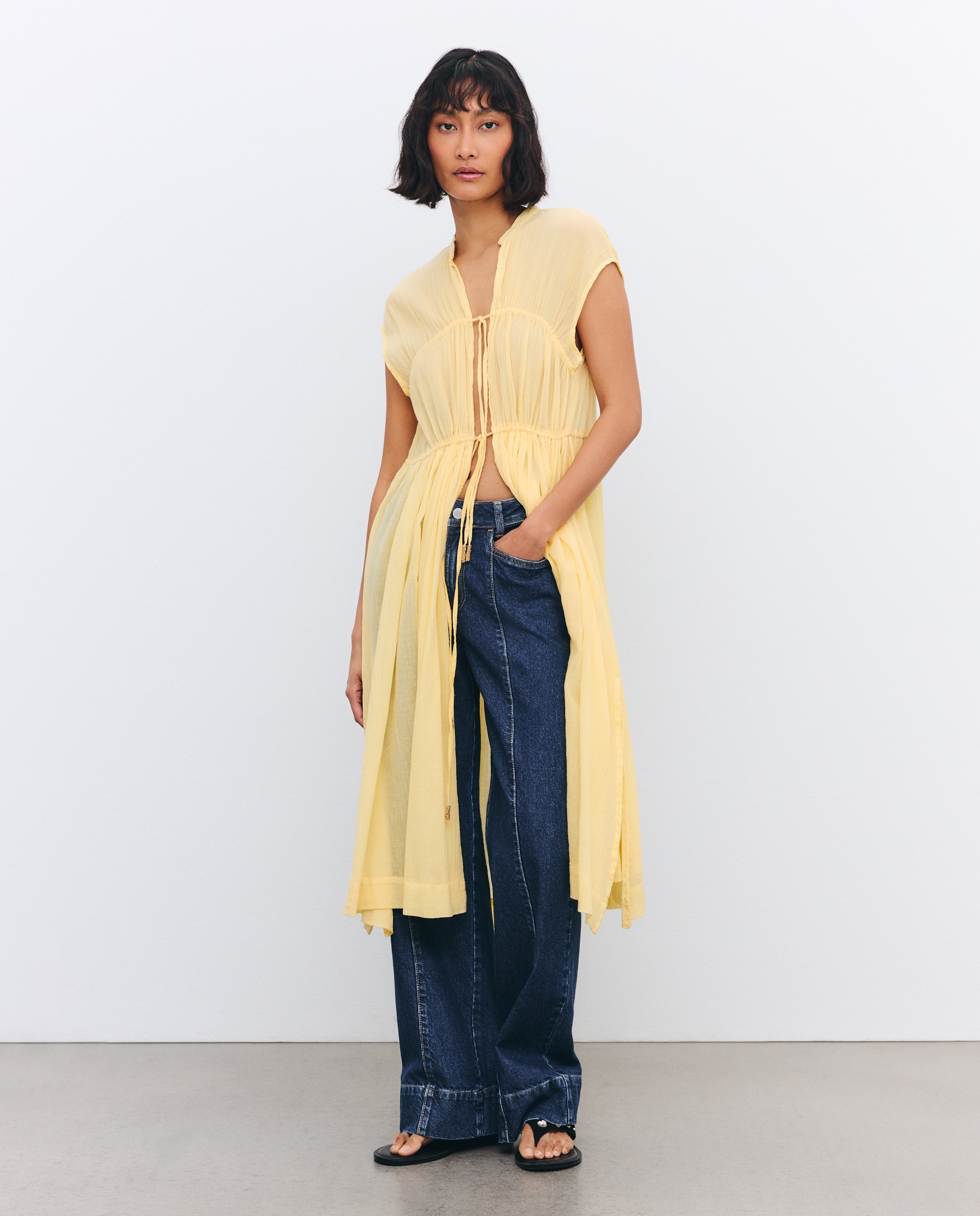 Imagem 0 de Kaftan Aberto com Laços