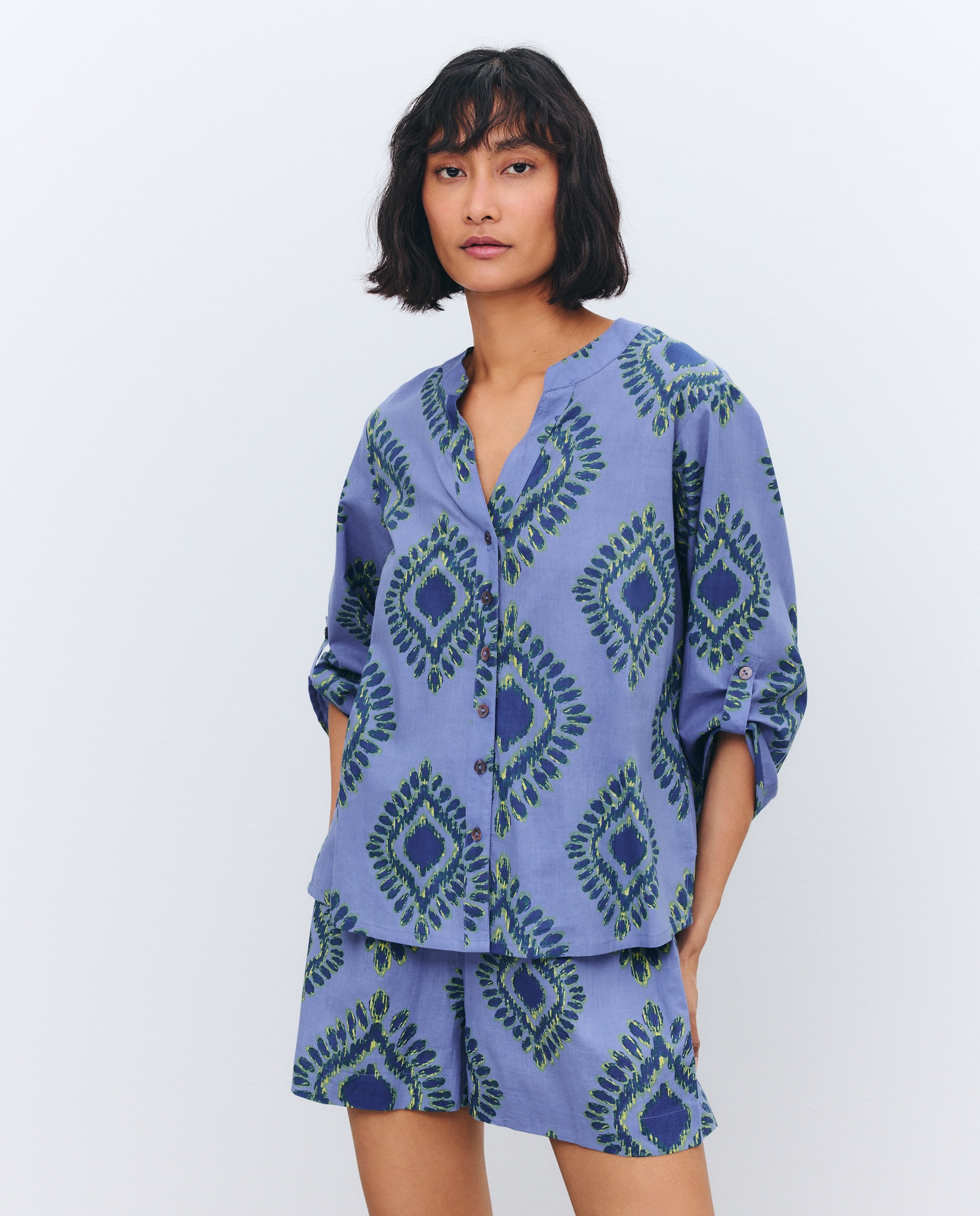 Conjunto de Camisa e Calções 400 Azul-2