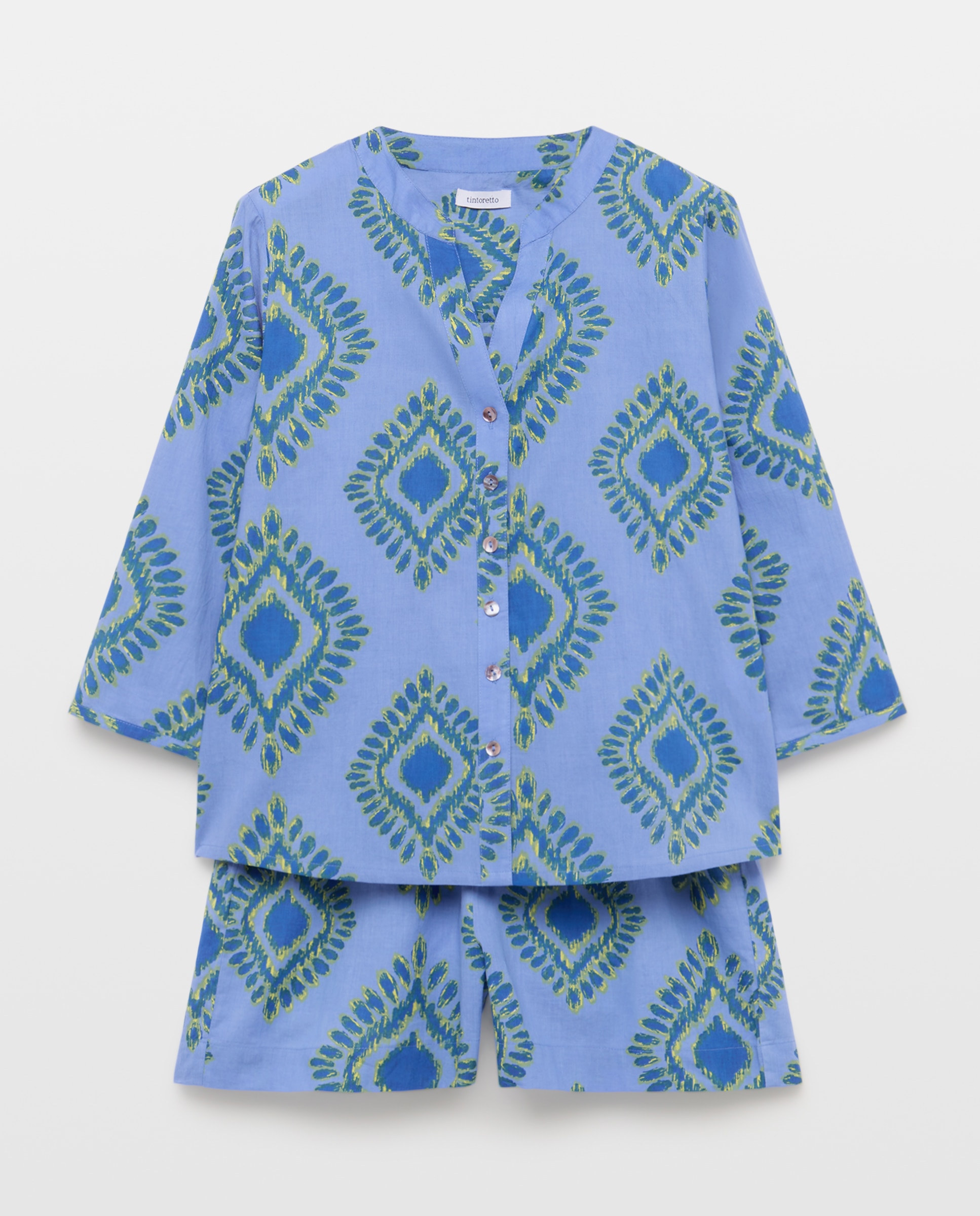 Conjunto de Camisa e Calções 400 Azul-4