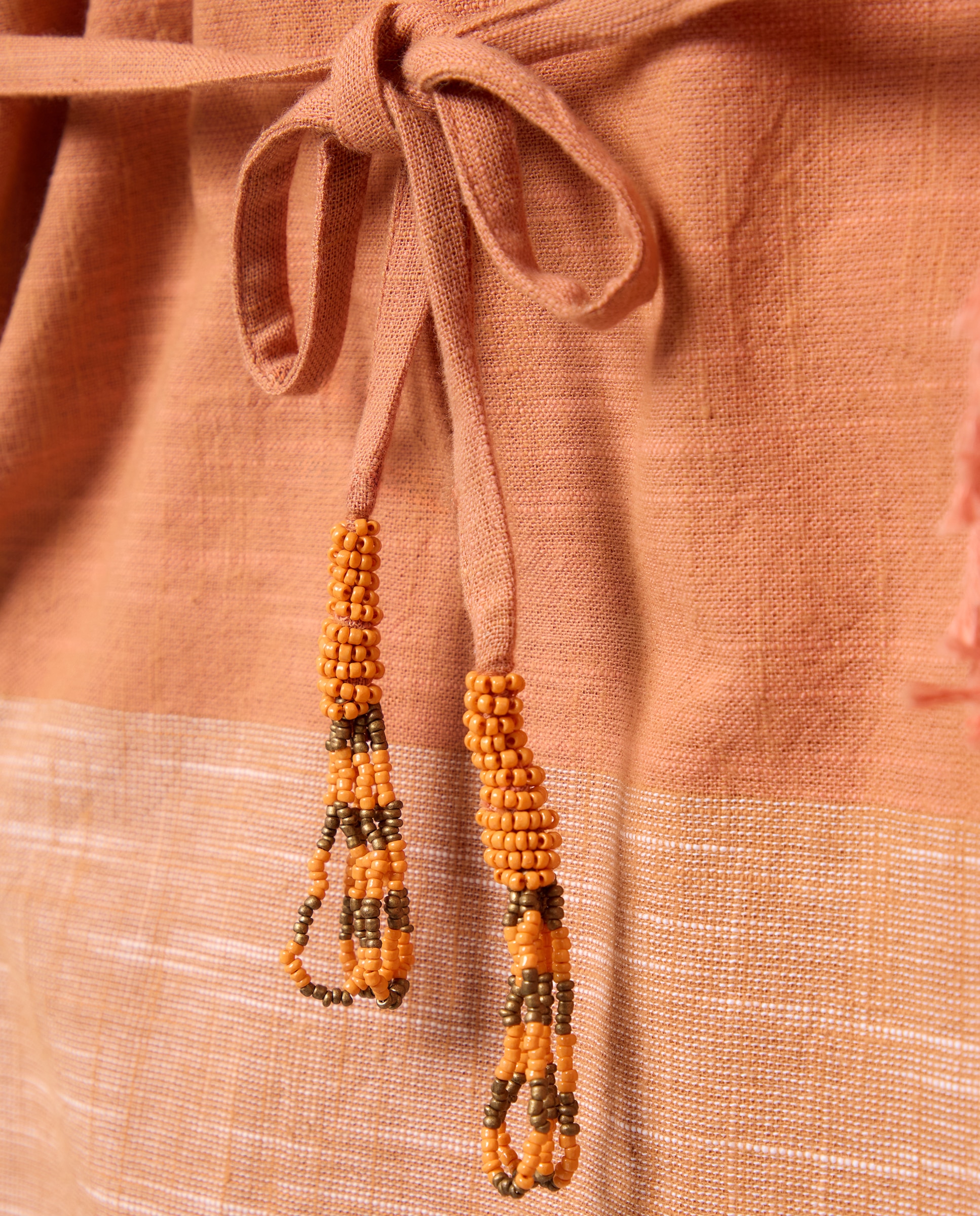 Kaftan Color Block 630 Coral-5