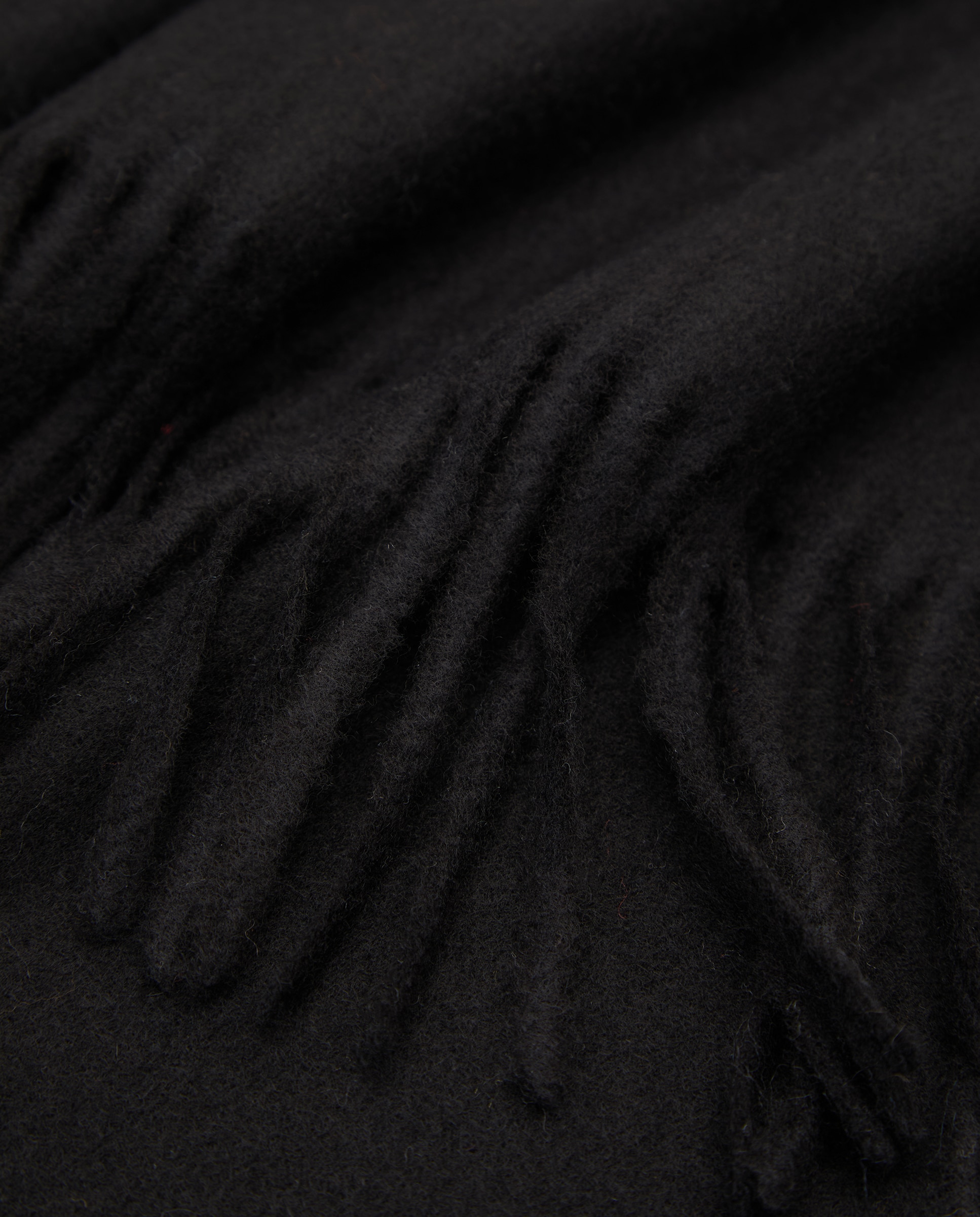 Cachecol Liso - Melange Preto-3