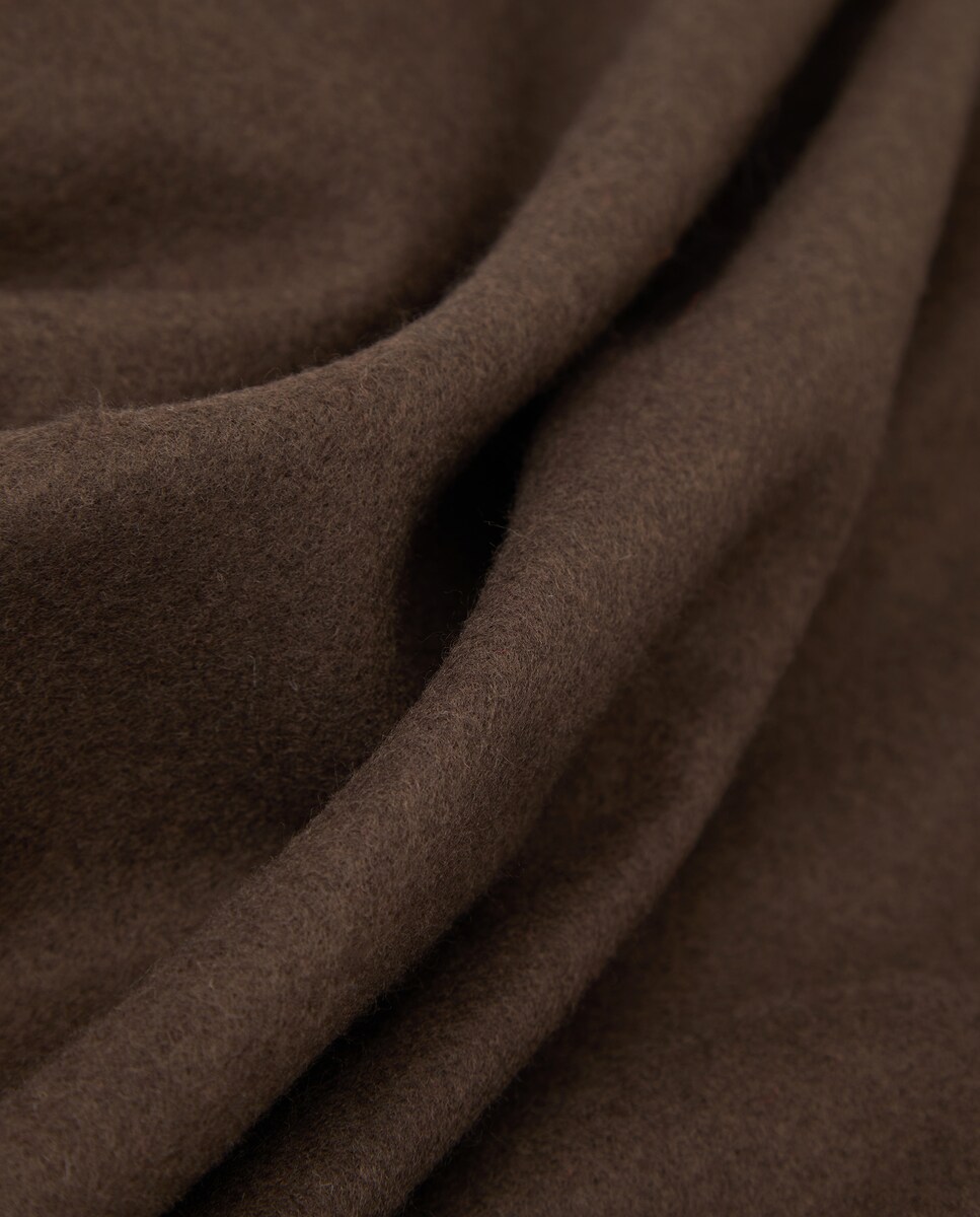 Cachecol Liso - Melange Castanho-3