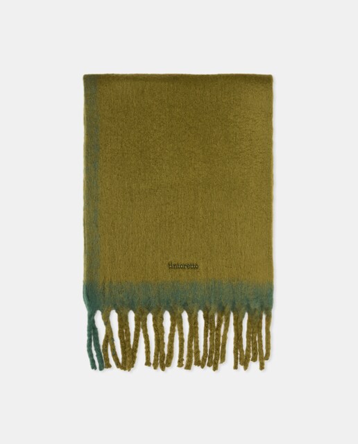 Imagem 0 de Cachecol com Franjas em Contraste