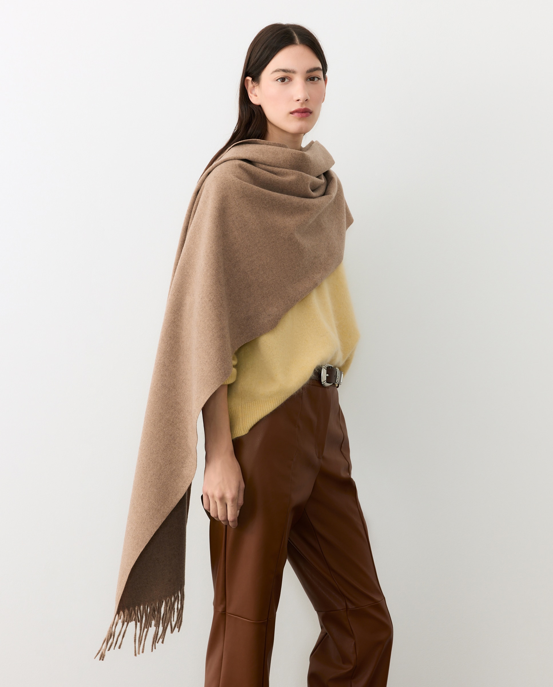 Imagen 4 de Bufanda Lisa Melange - Tintoretto - 730 Camel 730 Camel
