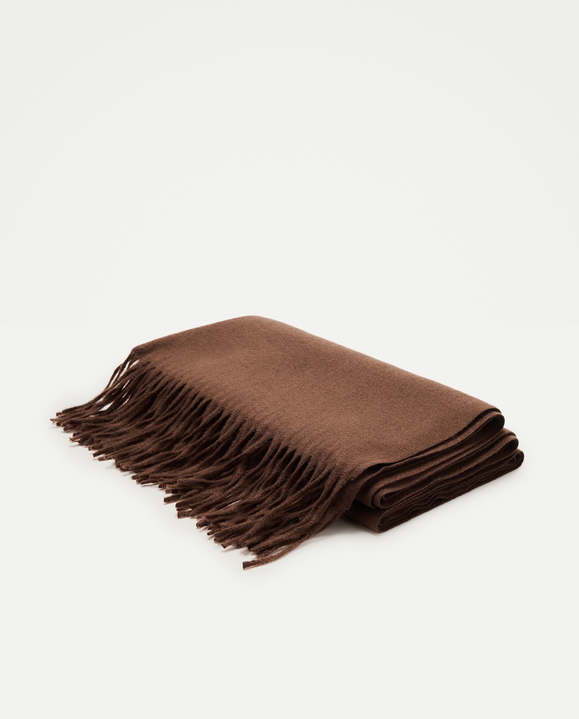 Cachecol Liso Melange Chocolate-2
