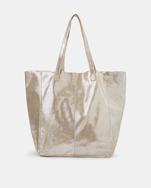 Bolso shopper de piel