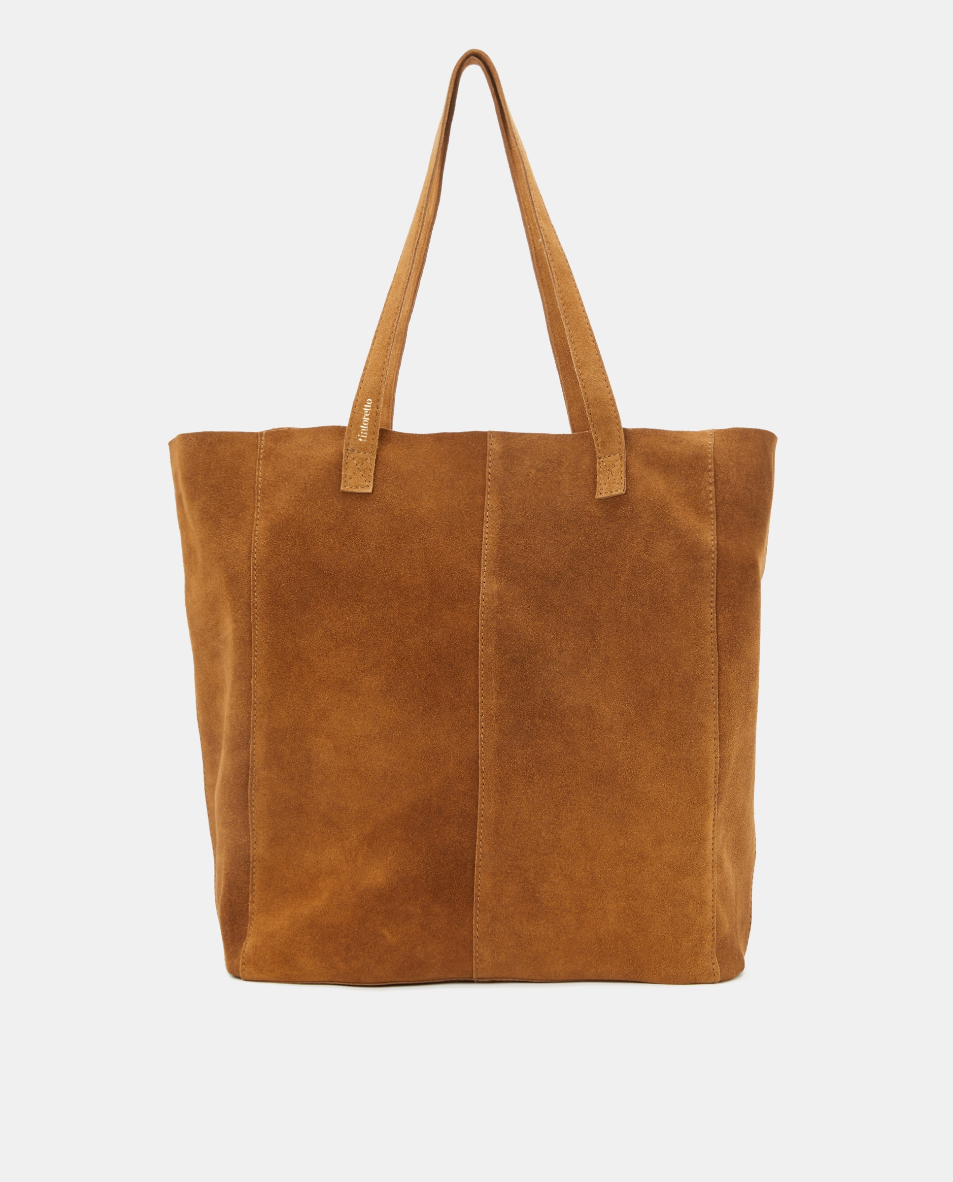 Mala Shopper em Pele Castanho-claro-1
