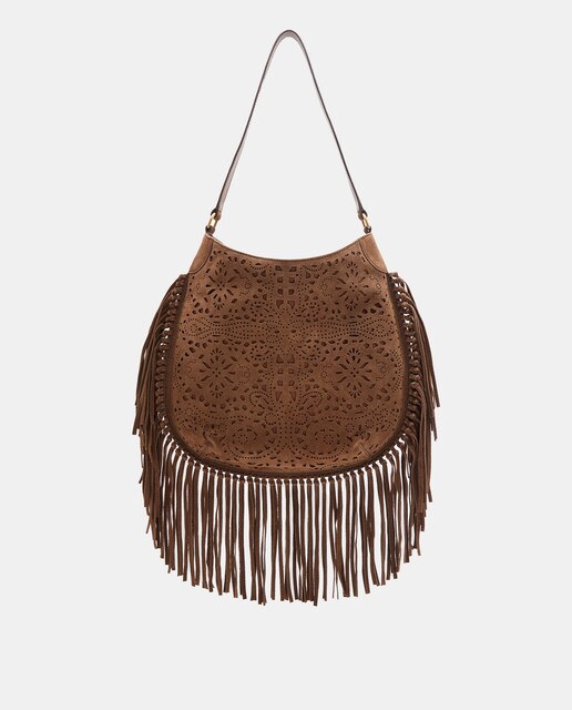 Bolso de hombro troquelado