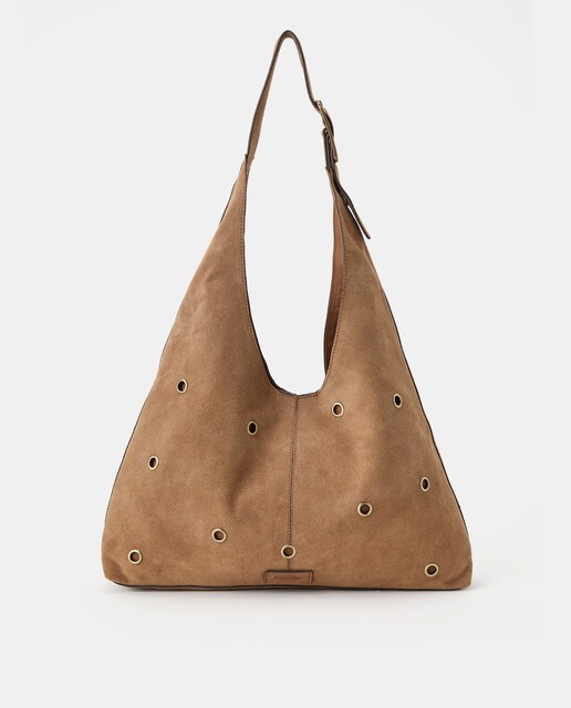 Bolso de hombro con detalle de hoyados