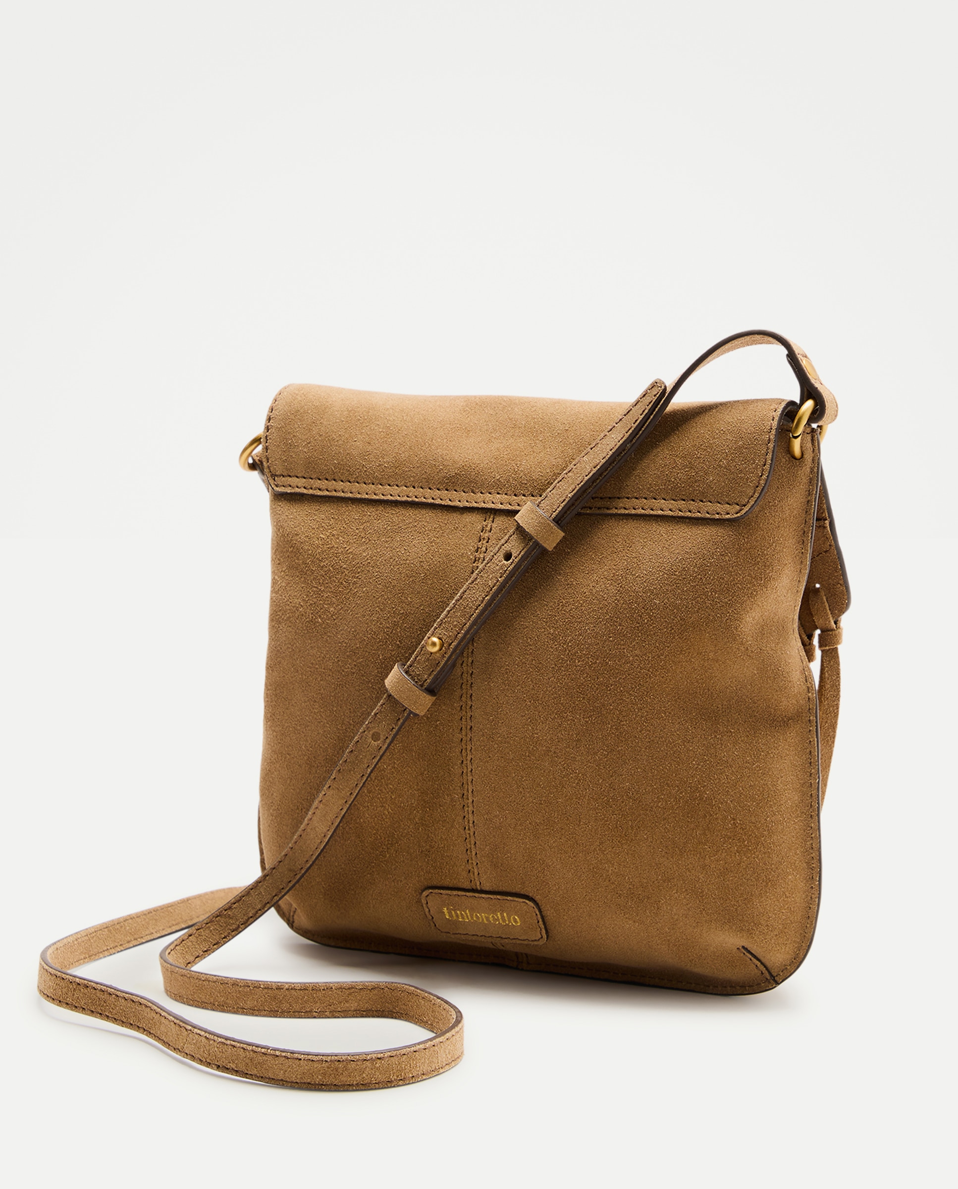 Mala a Tiracolo em Pele com Franjas 730 Camel-2