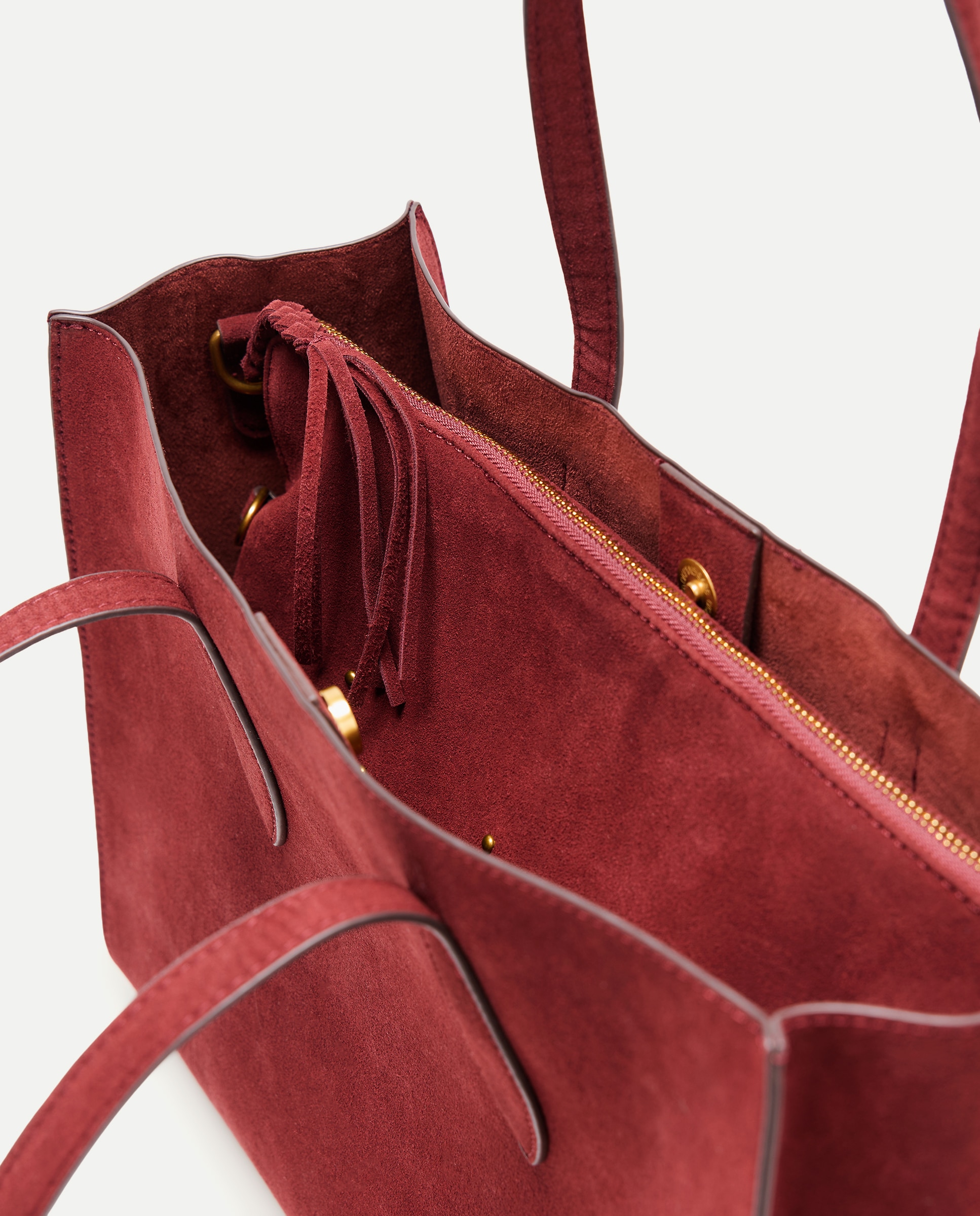 Mala Shopper em Pele 2 em 1 com Capa de Computador Bordeaux-5