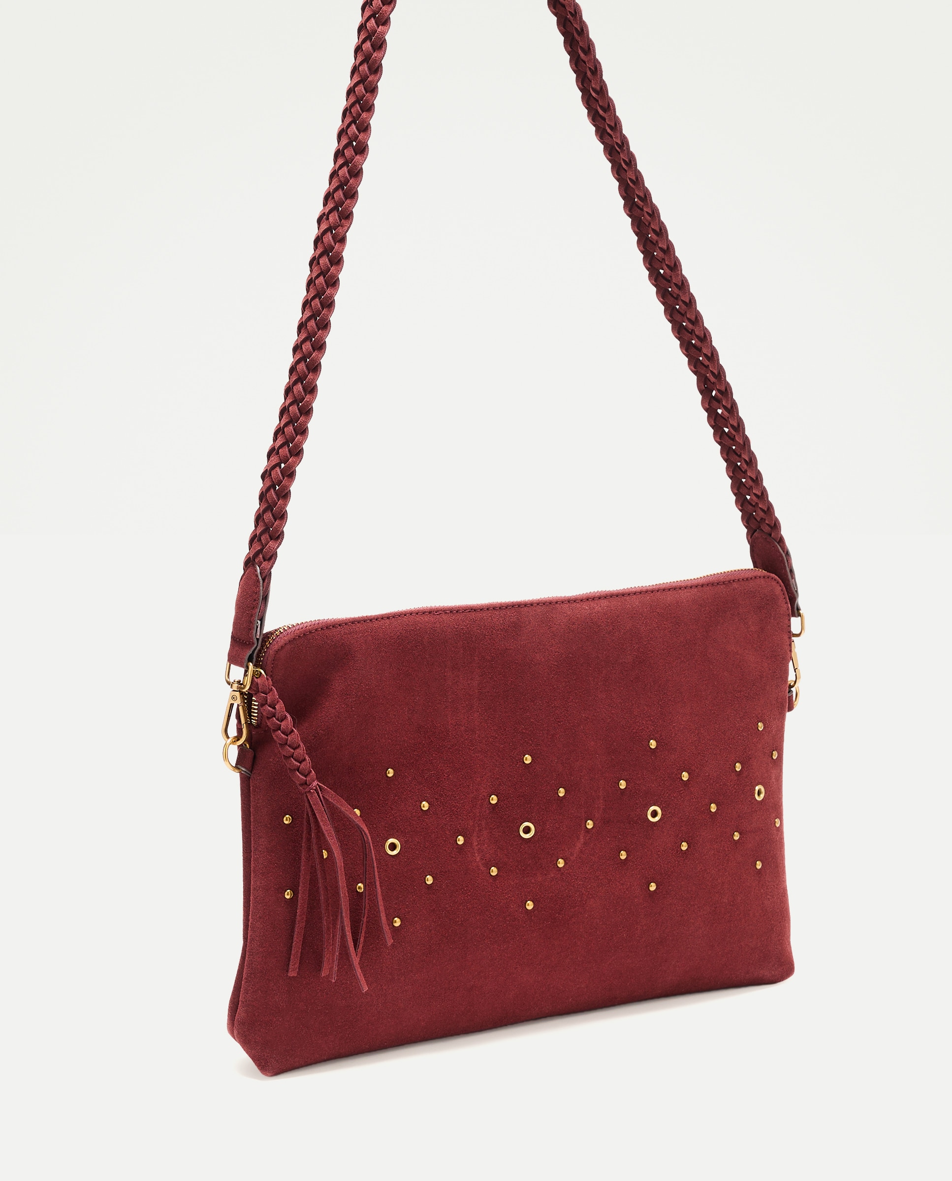 Mala Shopper em Pele 2 em 1 com Capa de Computador Bordeaux-6