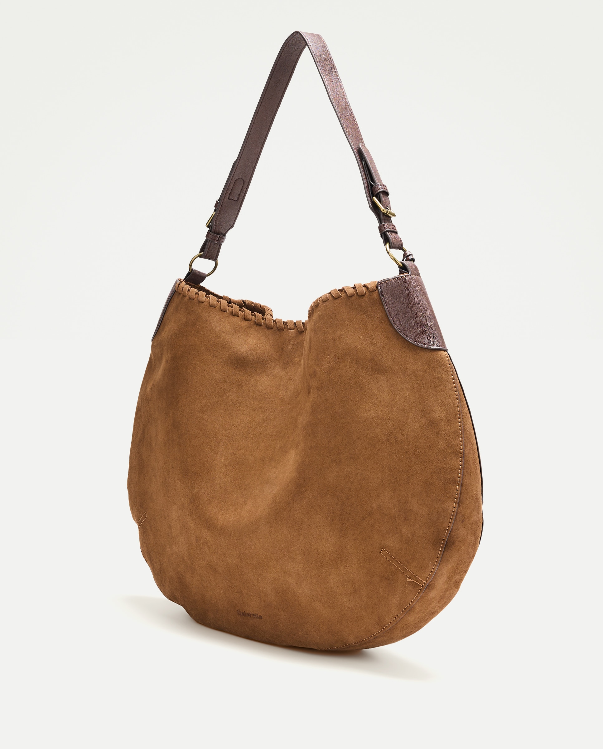 Bolso de hombro de piel bordado - Tintoretto - Marrón Marrón-2