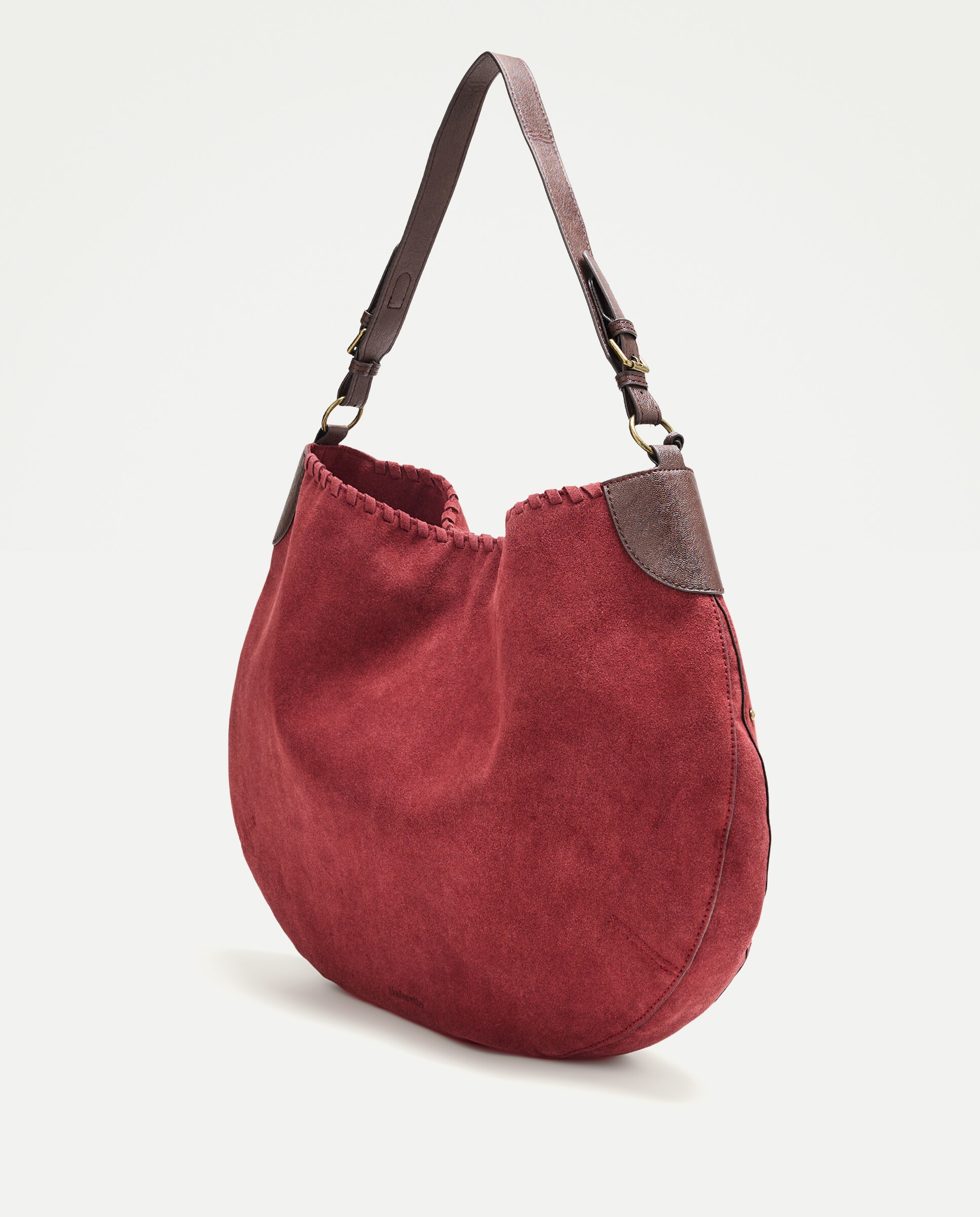 Bolso de hombro de piel bordado - Tintoretto - Burdeos Burdeos-2