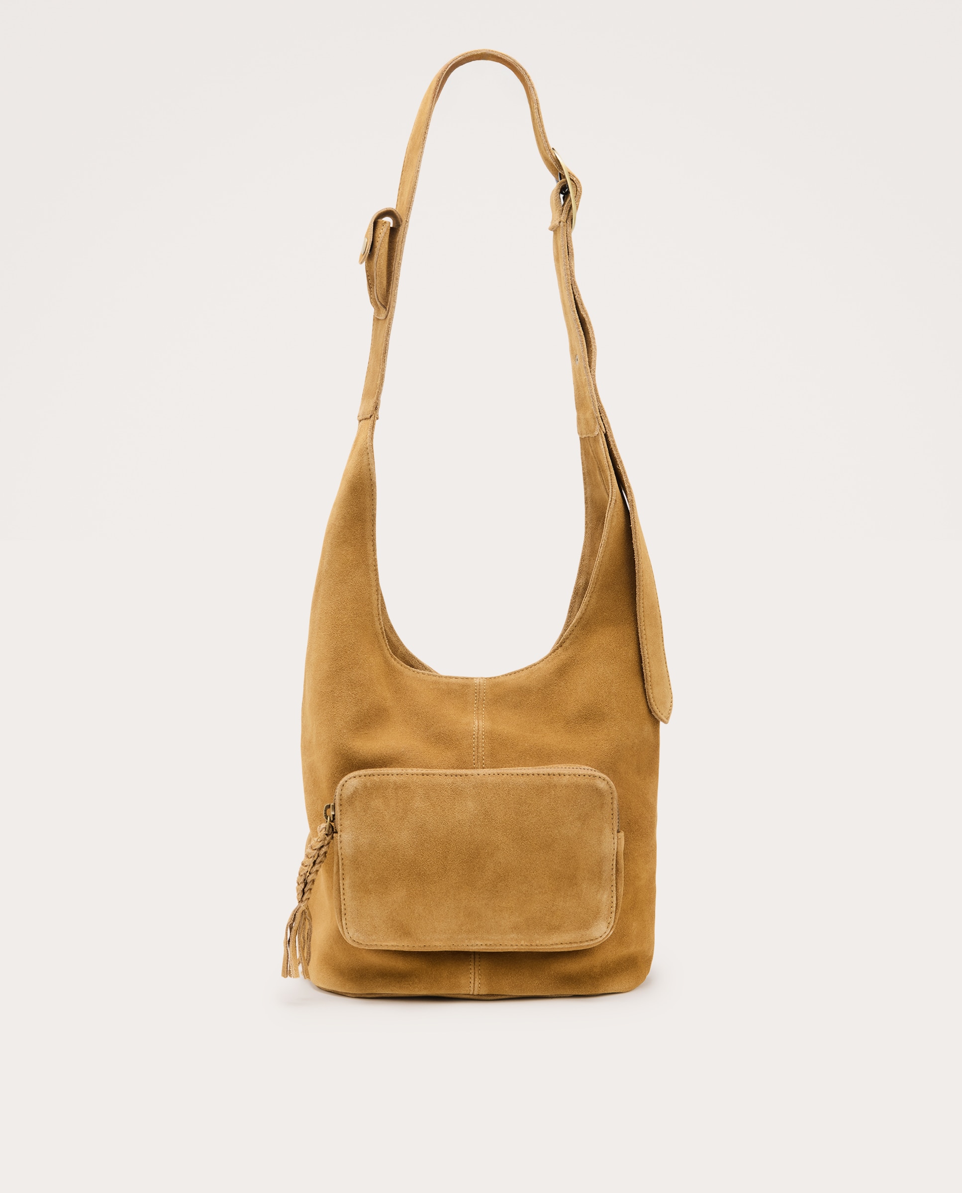 Imagen 1 de Bolso de hombro de piel con asa larga - Tintoretto - 730 Camel 730 Camel