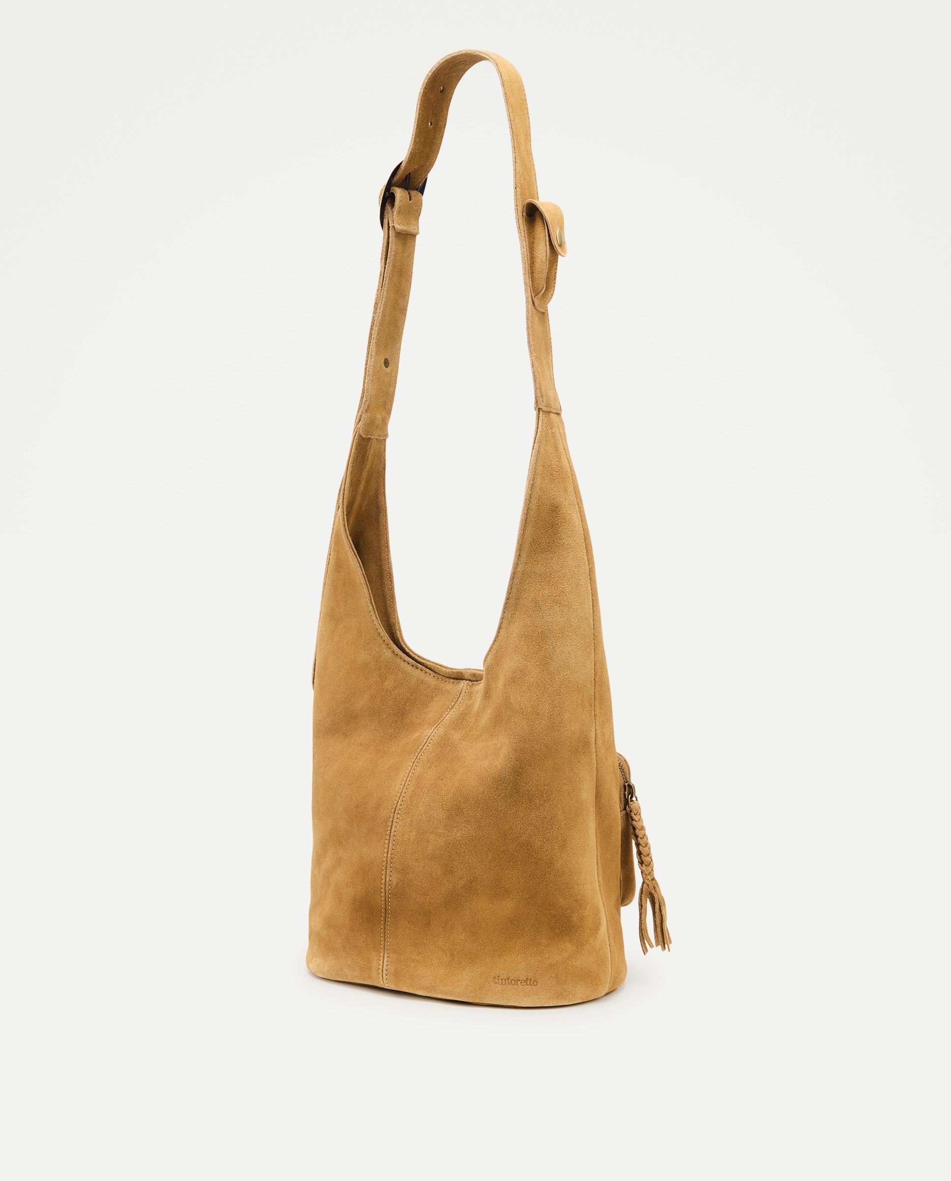 Imagen 2 de Bolso de hombro de piel con asa larga - Tintoretto - 730 Camel 730 Camel