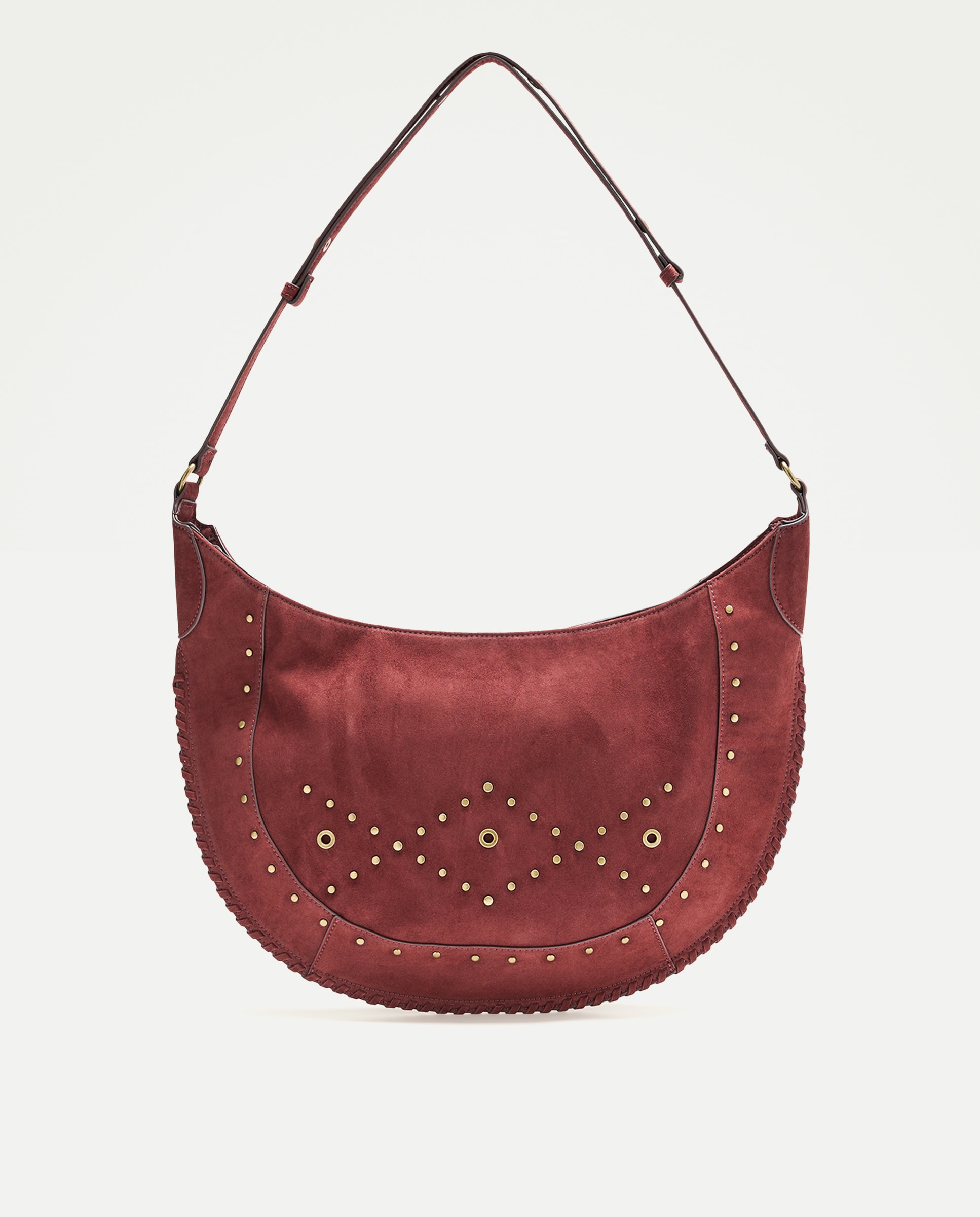 Bolso de hombro con mini tachas - Tintoretto - Burdeos Burdeos-1