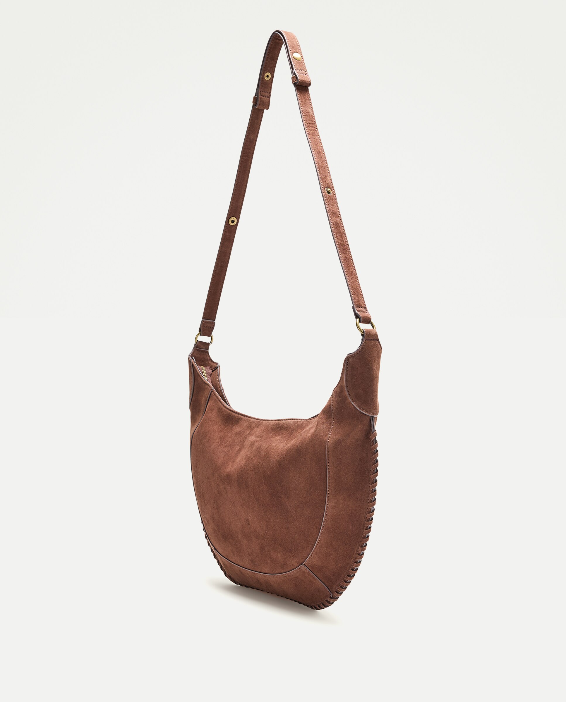 Bolso de hombro con mini tachas - Tintoretto - Chocolate Chocolate-2