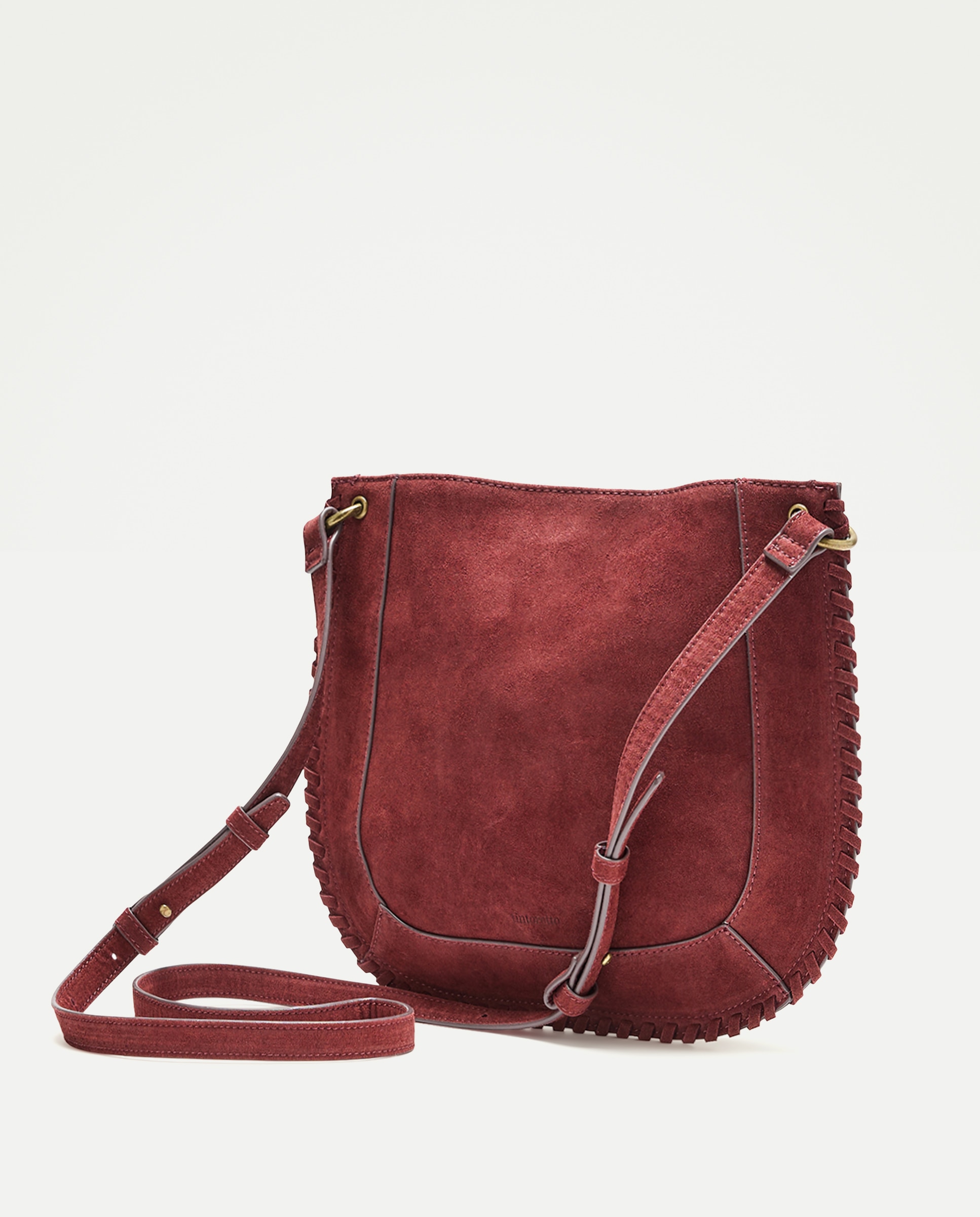 Bolso bandolera con mini tachas - Tintoretto - Burdeos Burdeos-2
