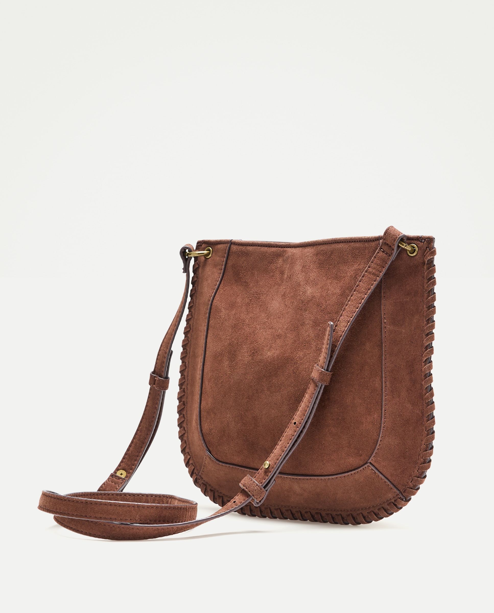 Bolso bandolera con mini tachas - Tintoretto - Chocolate Chocolate-2