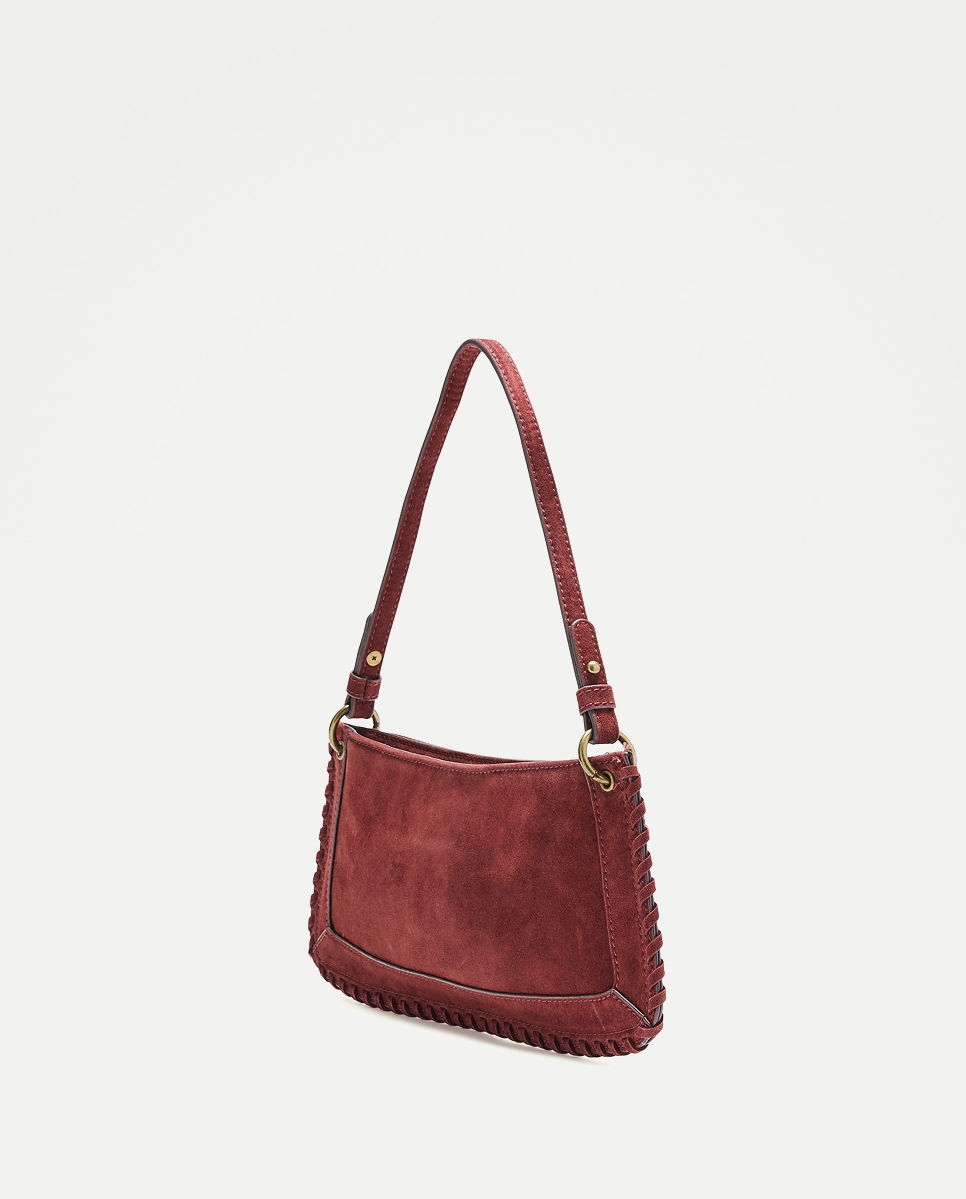 Bolso bandolera con mini tachas y doble asa - Tintoretto - Burdeos Burdeos-2