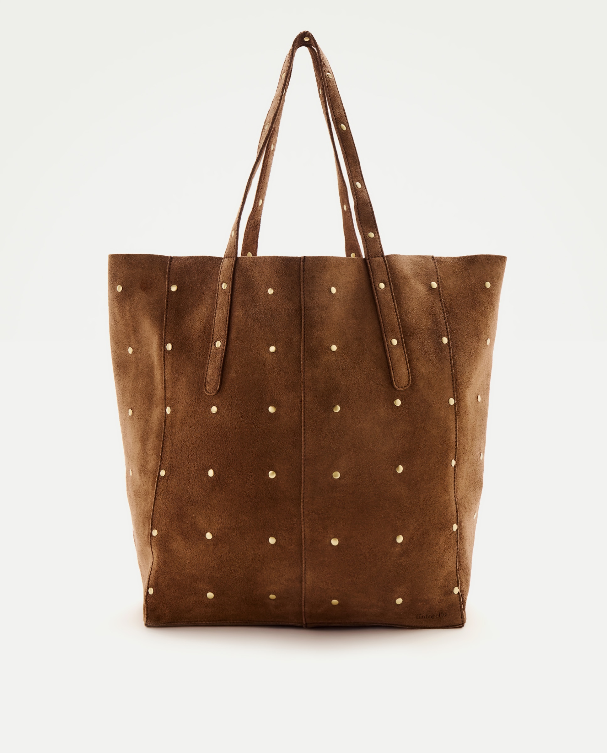 Imagem 0 de Mala Shopper em Pele com Mini Tachas