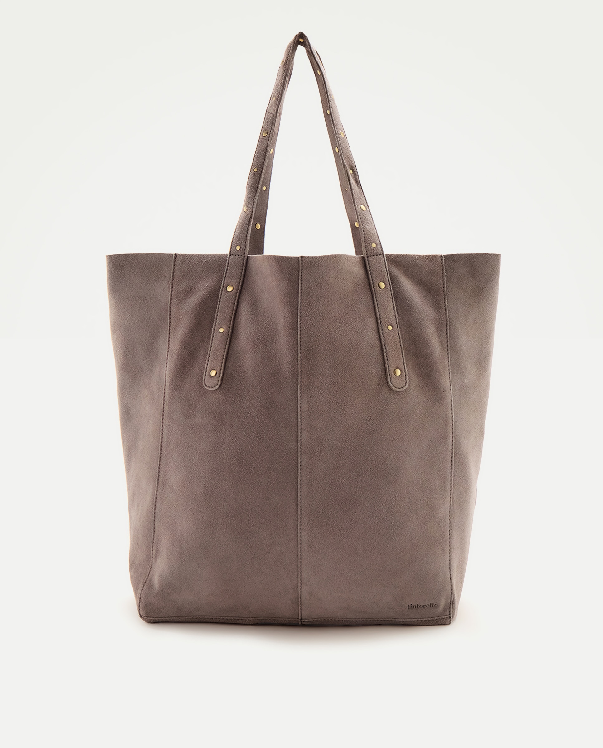 Imagem 0 de Mala Shopper em Pele com Mini Tachas