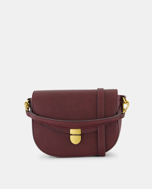 Bolso efecto piel con fuelles