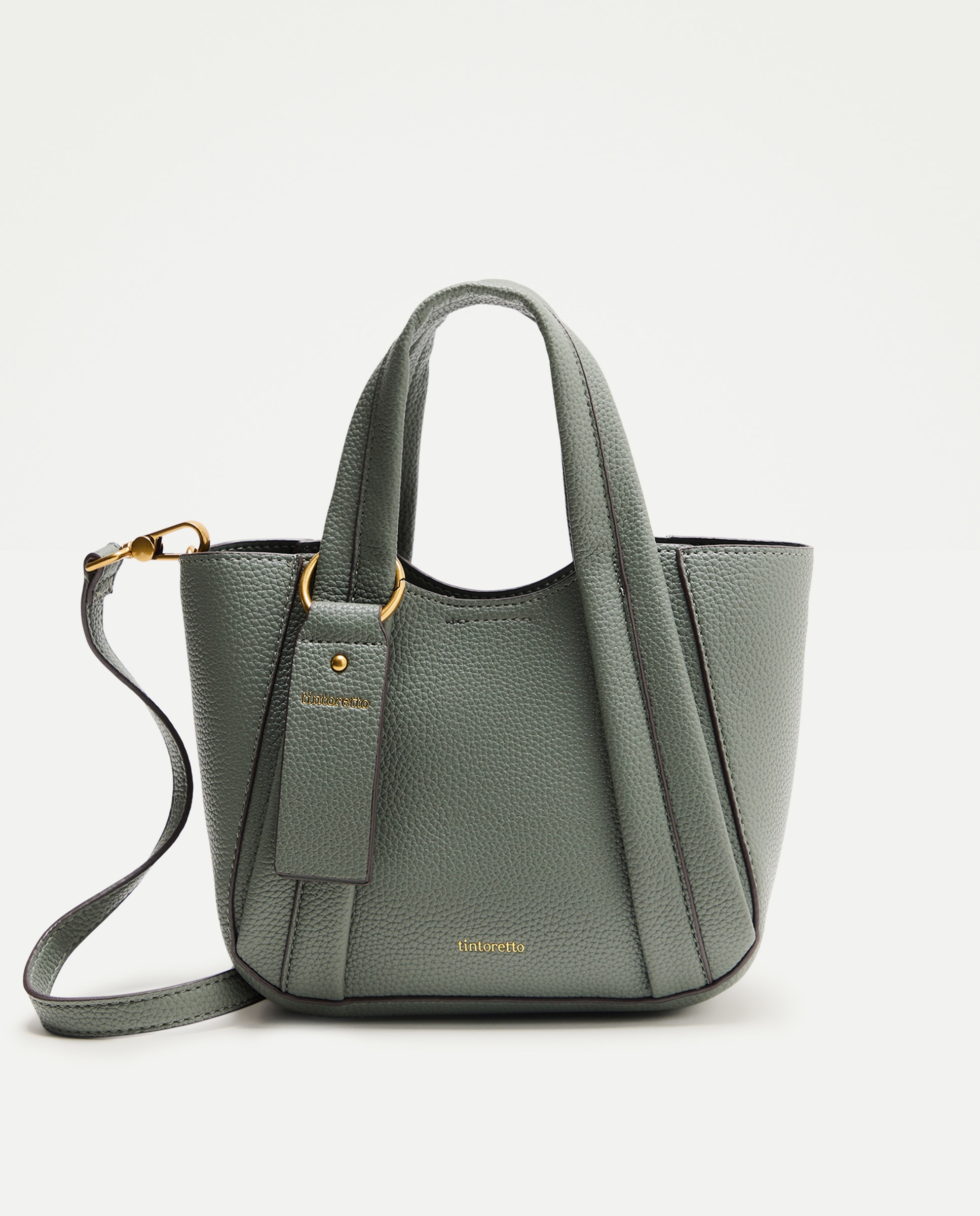 Mala Shopper 2 em 1 com Alça de Tiracolo Verde-1