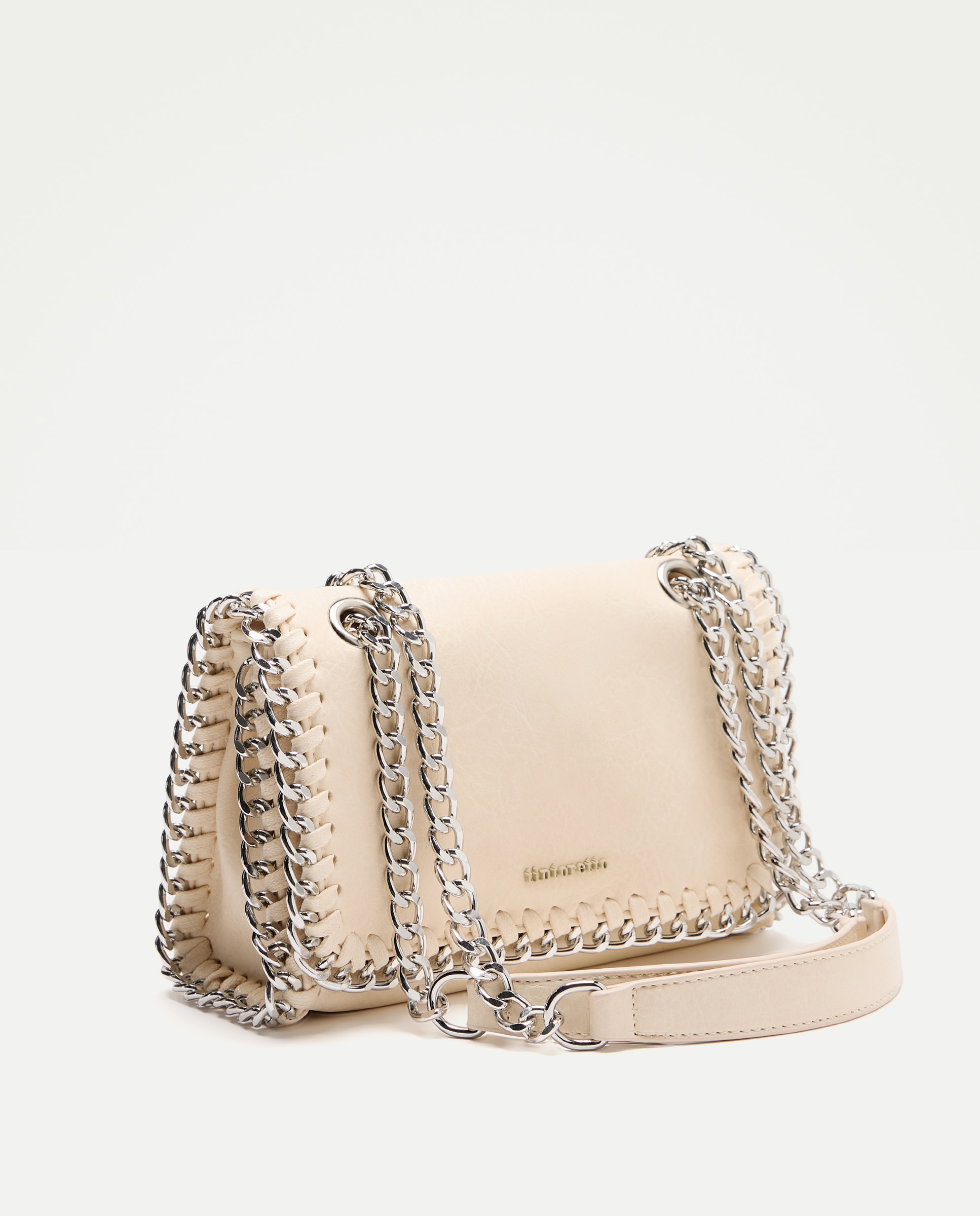 Mala Crossbody com Corrente 120 Cru-2