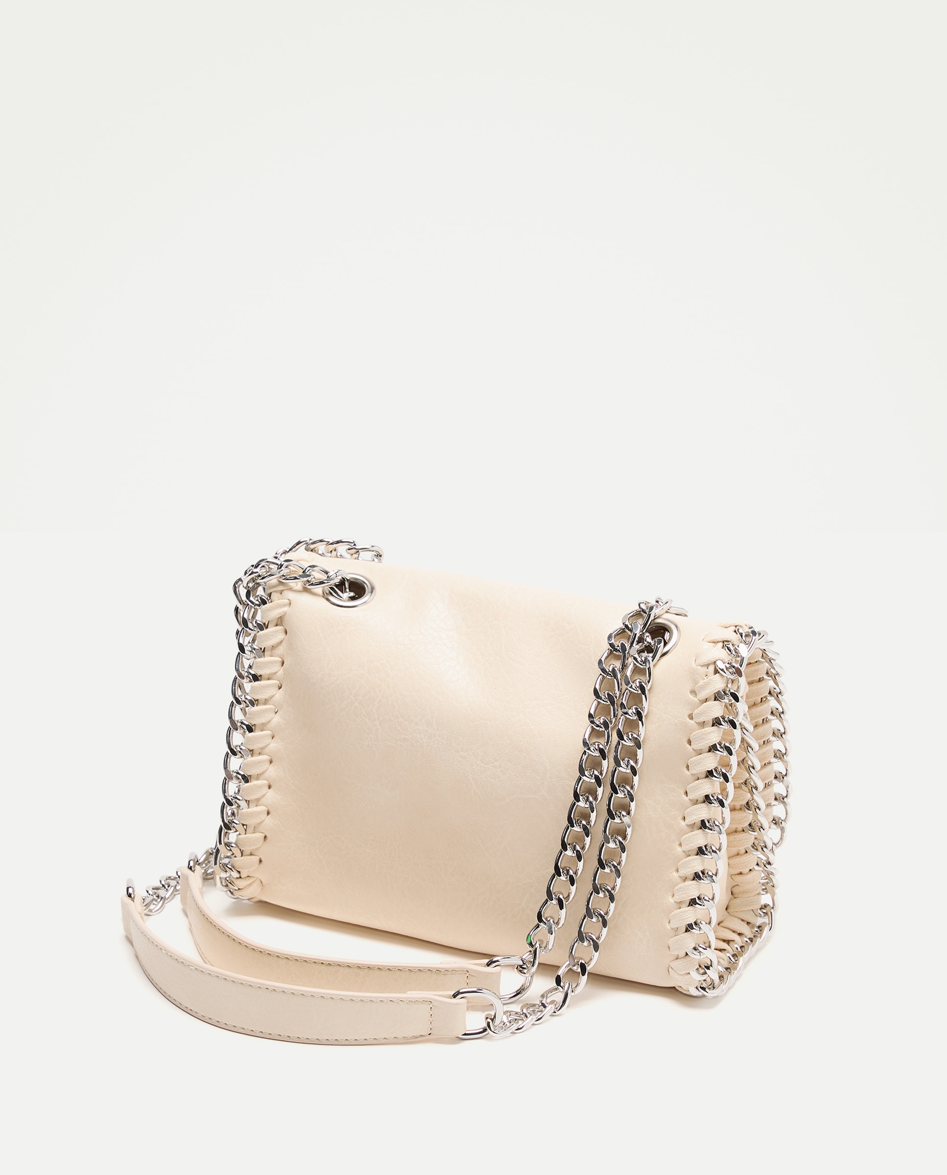 Mala Crossbody com Corrente 120 Cru-3