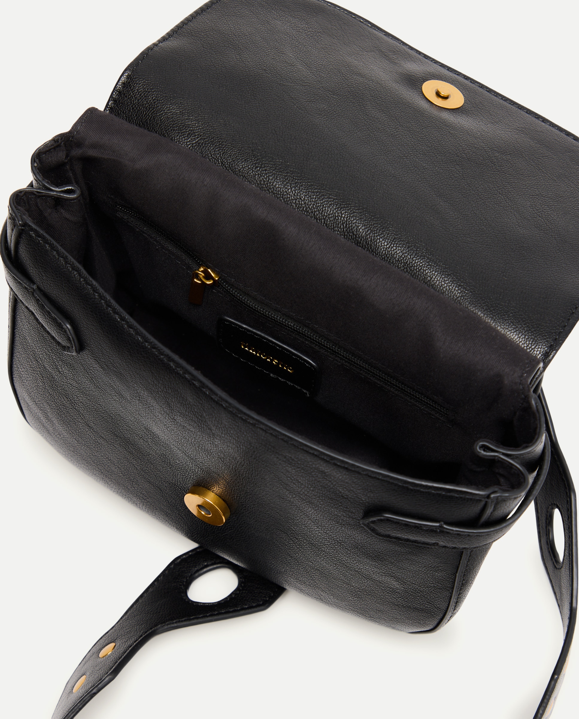 Mala Crossbody com Detalhes na Alça Castanho-3