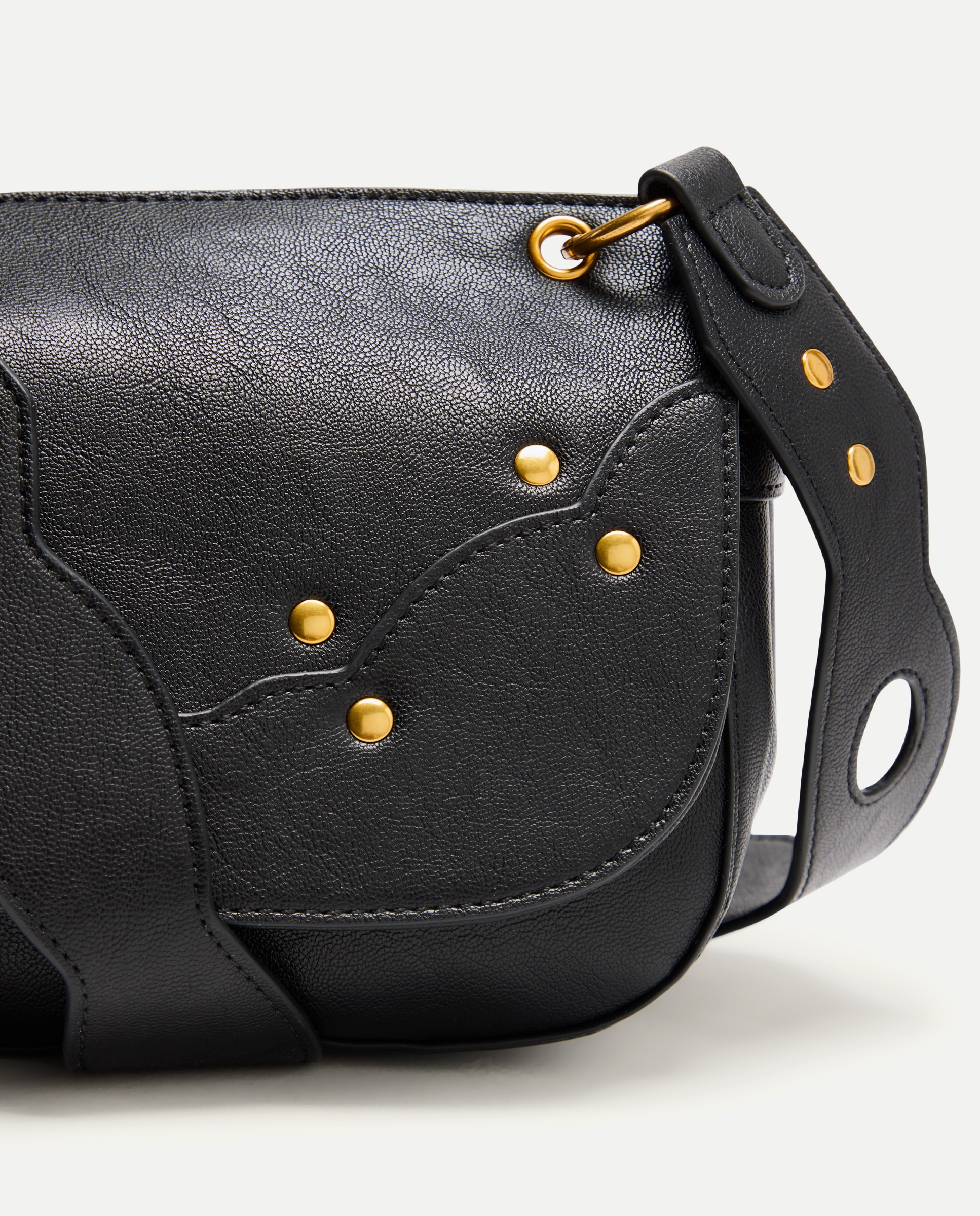 Mala Crossbody com Detalhes na Alça Castanho-4