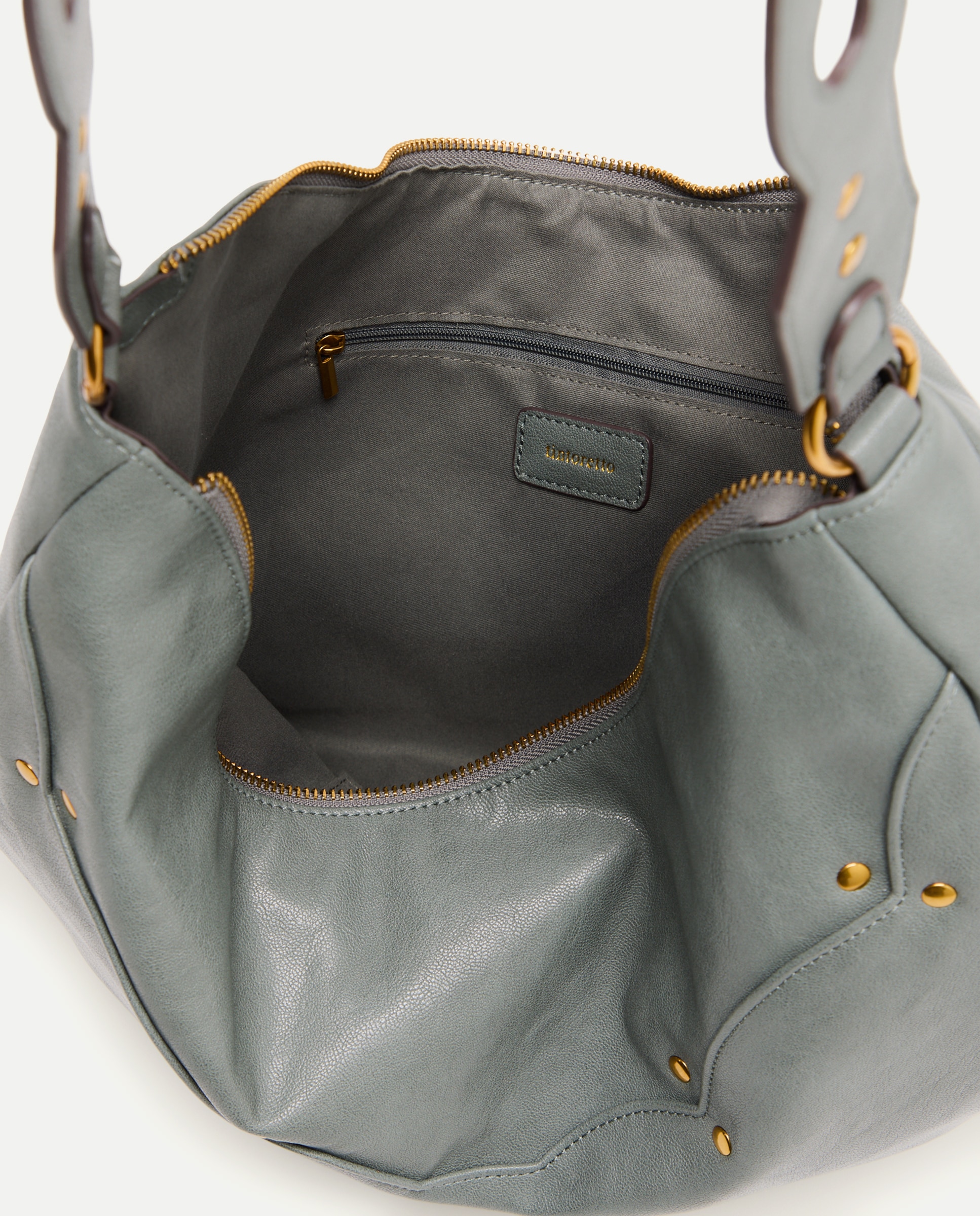 Mala Hobo com Detalhes na Alça 582 Verde Água-3