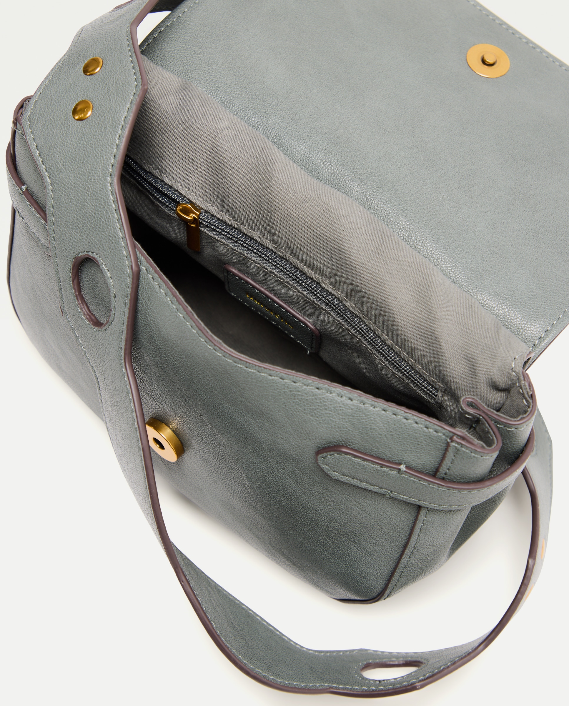 Mala Crossbody com Detalhes na Alça 582 Verde Água-3