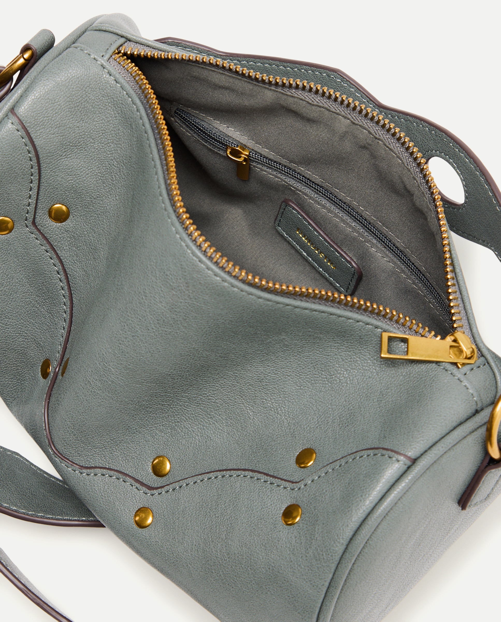 Mala Crossbody com Detalhes na Alça 582 Verde Água-3