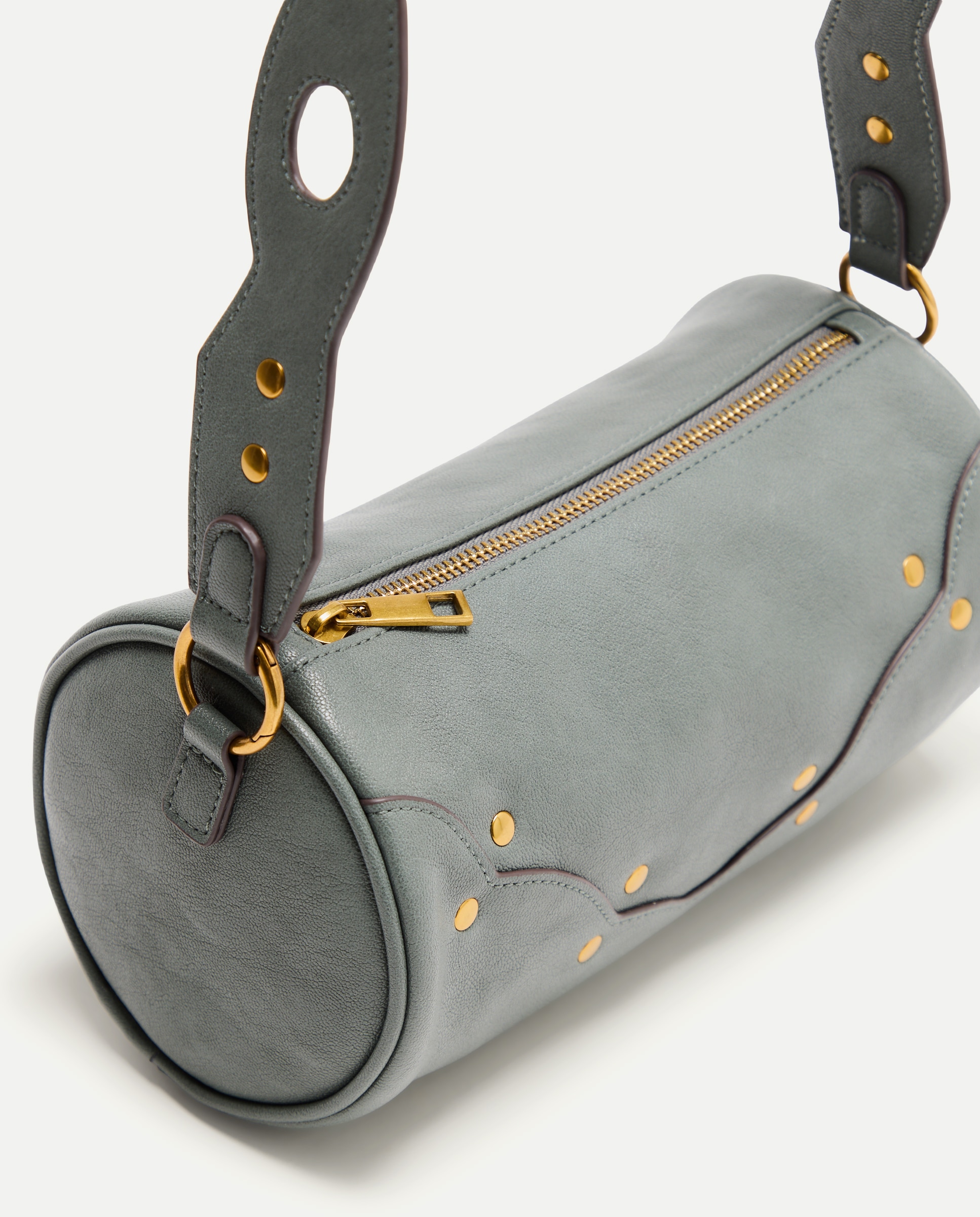 Mala Crossbody com Detalhes na Alça 582 Verde Água-4