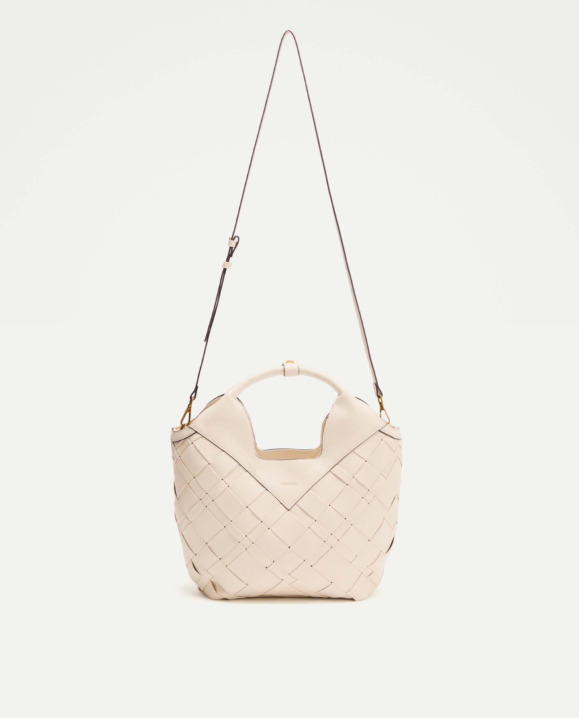 Mala Shopper com Entrançado Manual 120 Cru-1